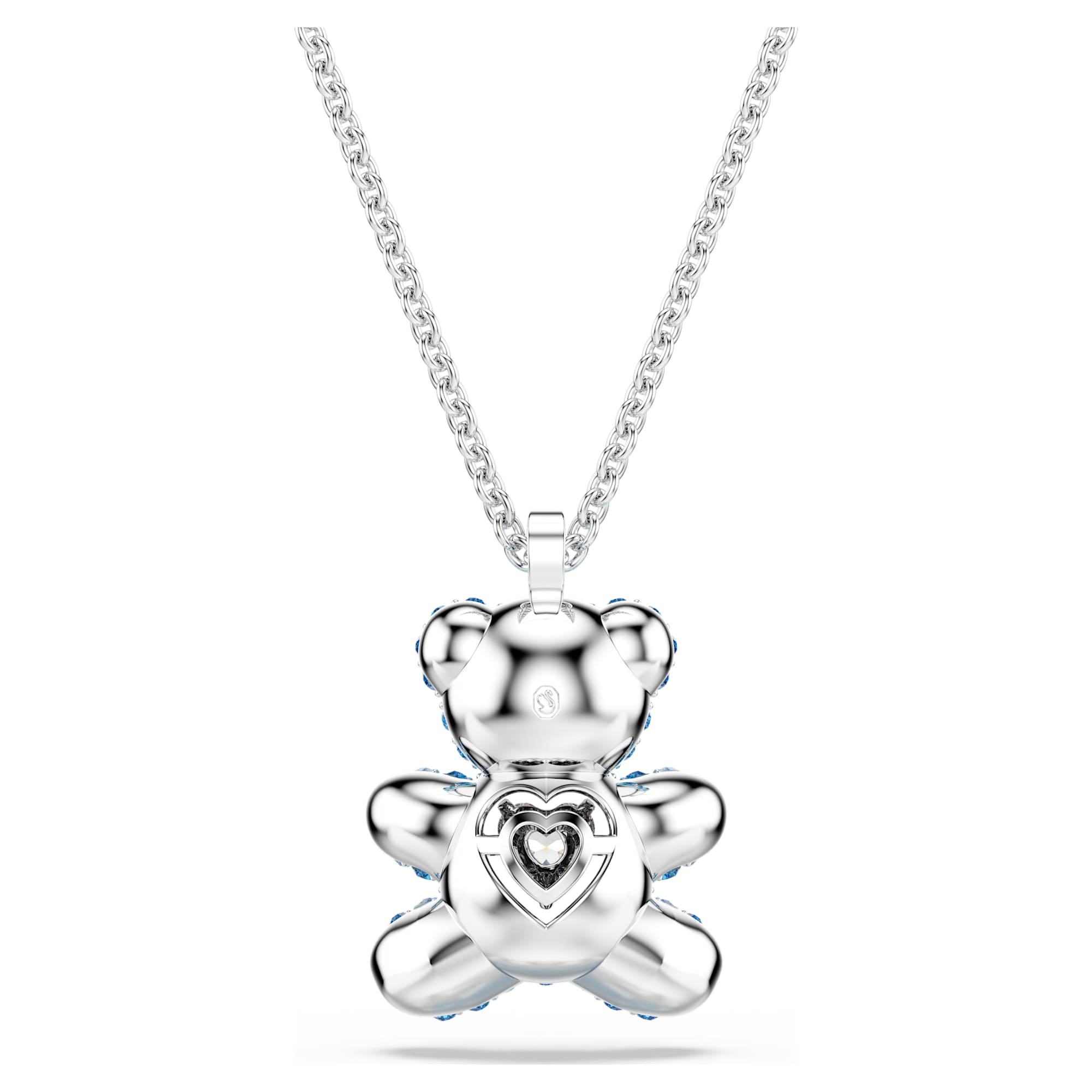 שרשרת Teddy בציפוי רודיום מבריק