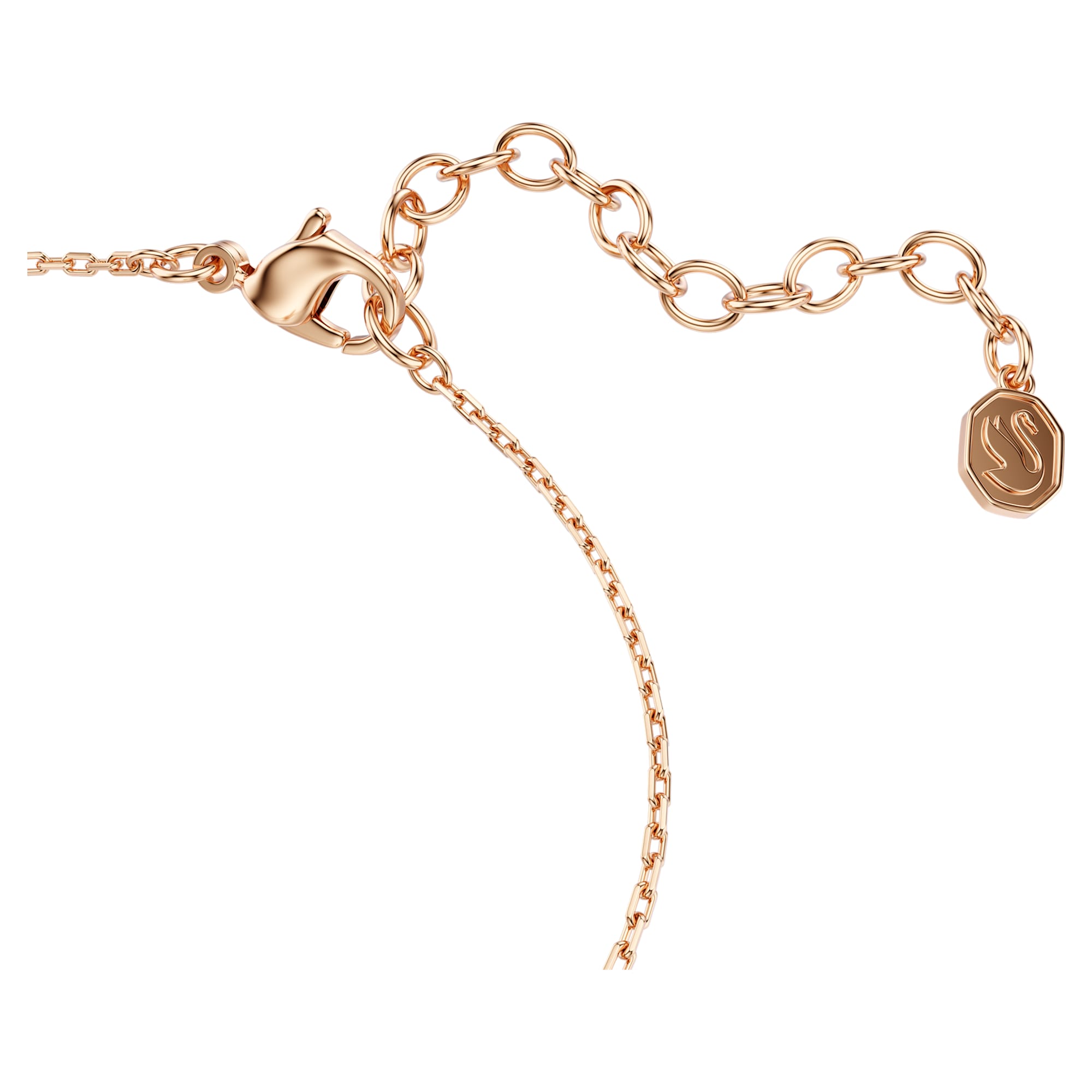 צמיד ברבור חיתוכים מעורבים בציפוי רוז גולד