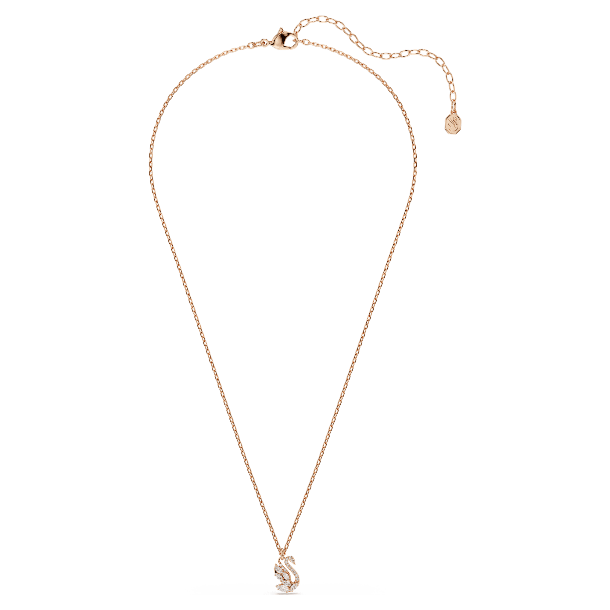 שרשרת ברבור בציפוי רוז גולד