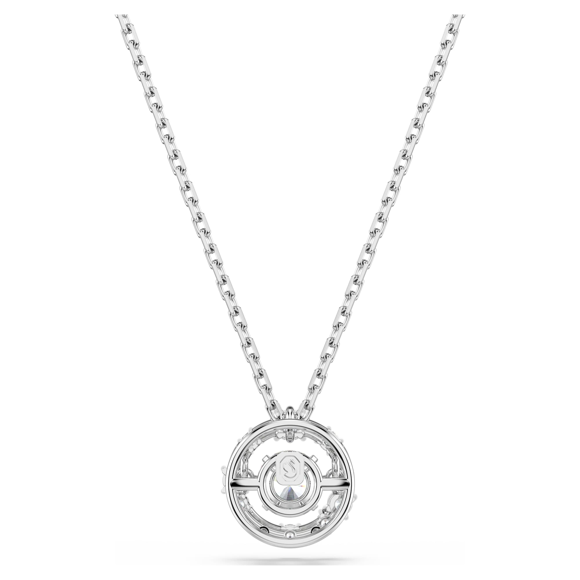 שרשרת קונסטלה מעוגלת קריסטל רוקד בשיבוץ רודיום מבריק