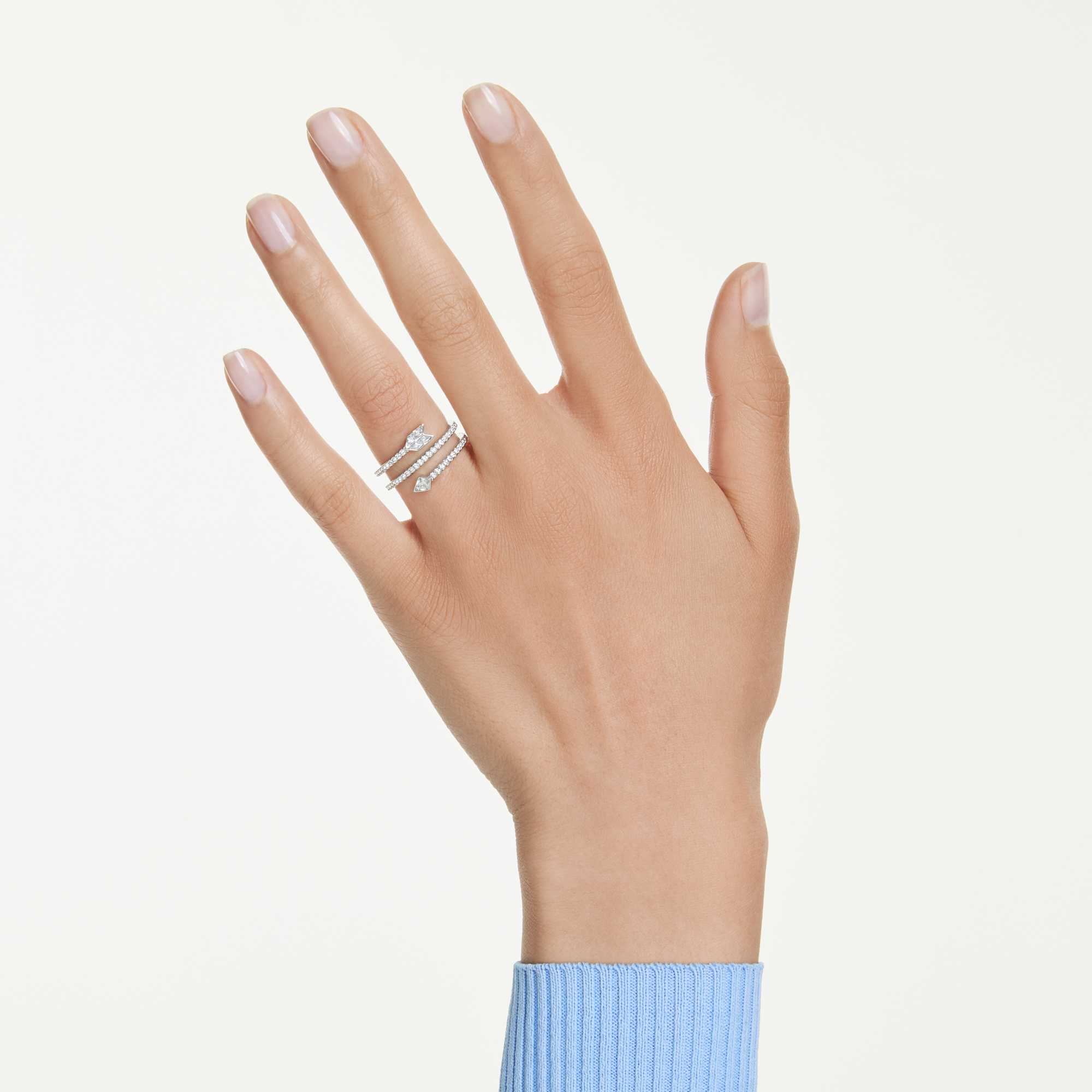 טבעת אידיליה מעוגלת בצורת חץ