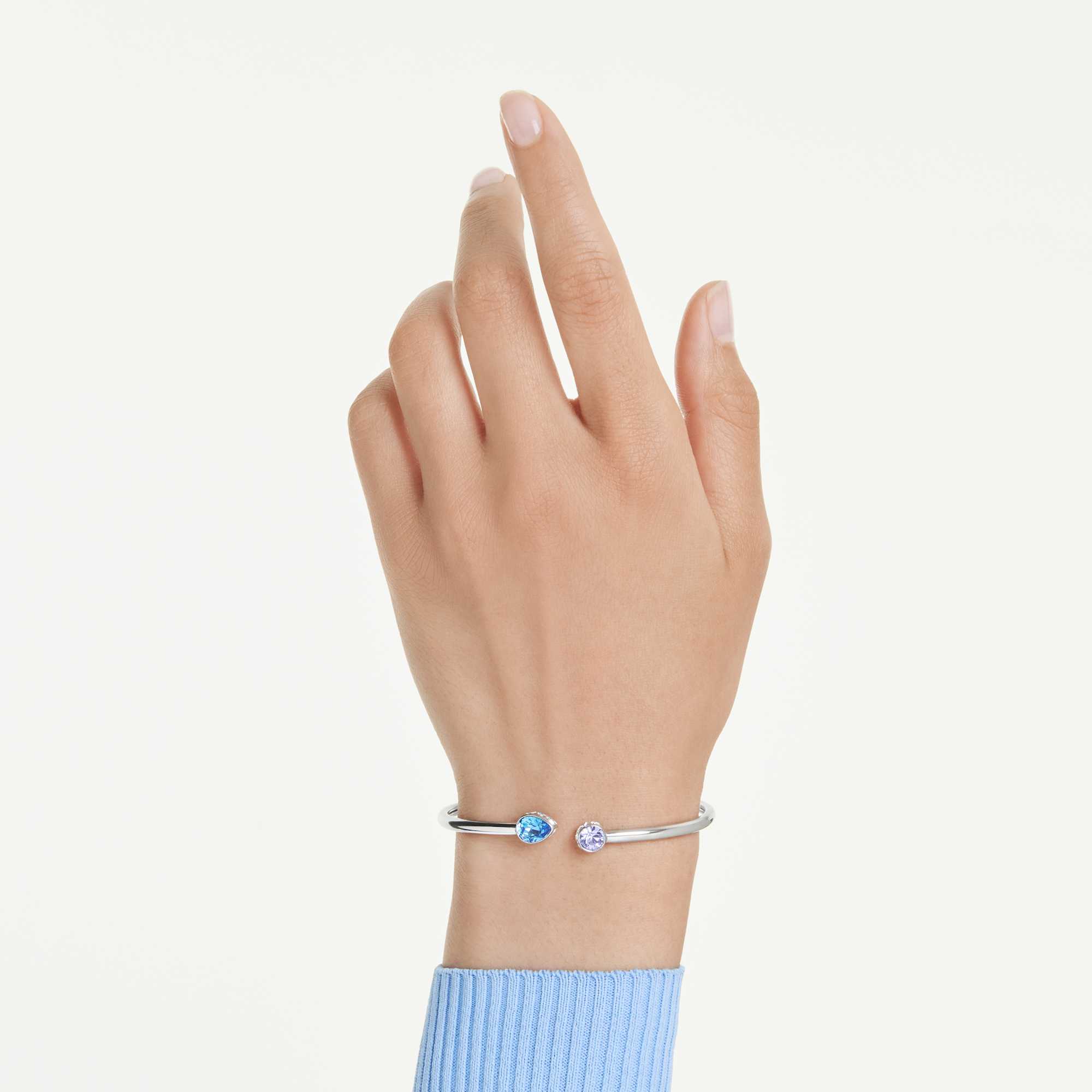 צמיד קשיח כרומה בציפוי רודיום