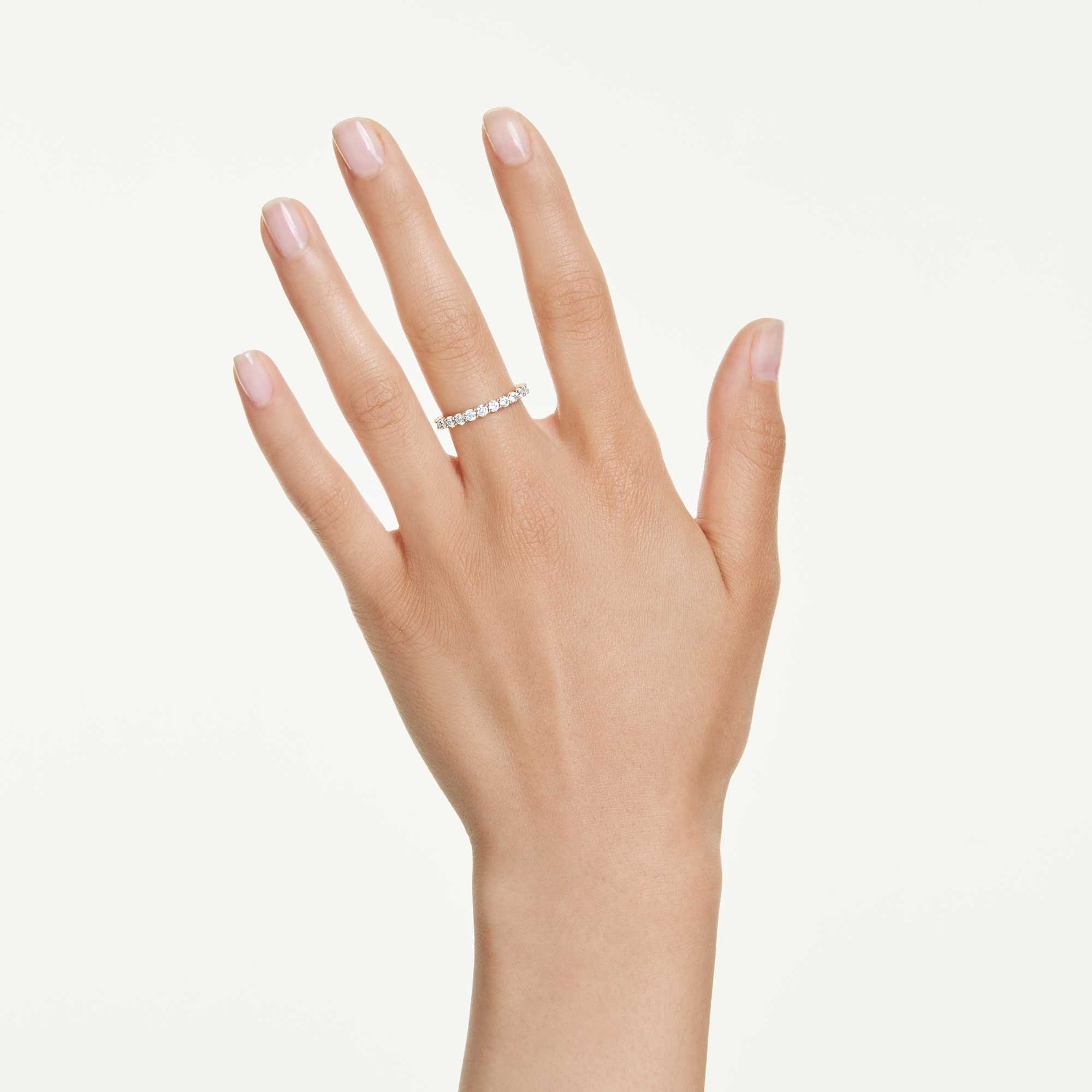 טבעת עגולה מטריקס ויטור בציפוי זהב