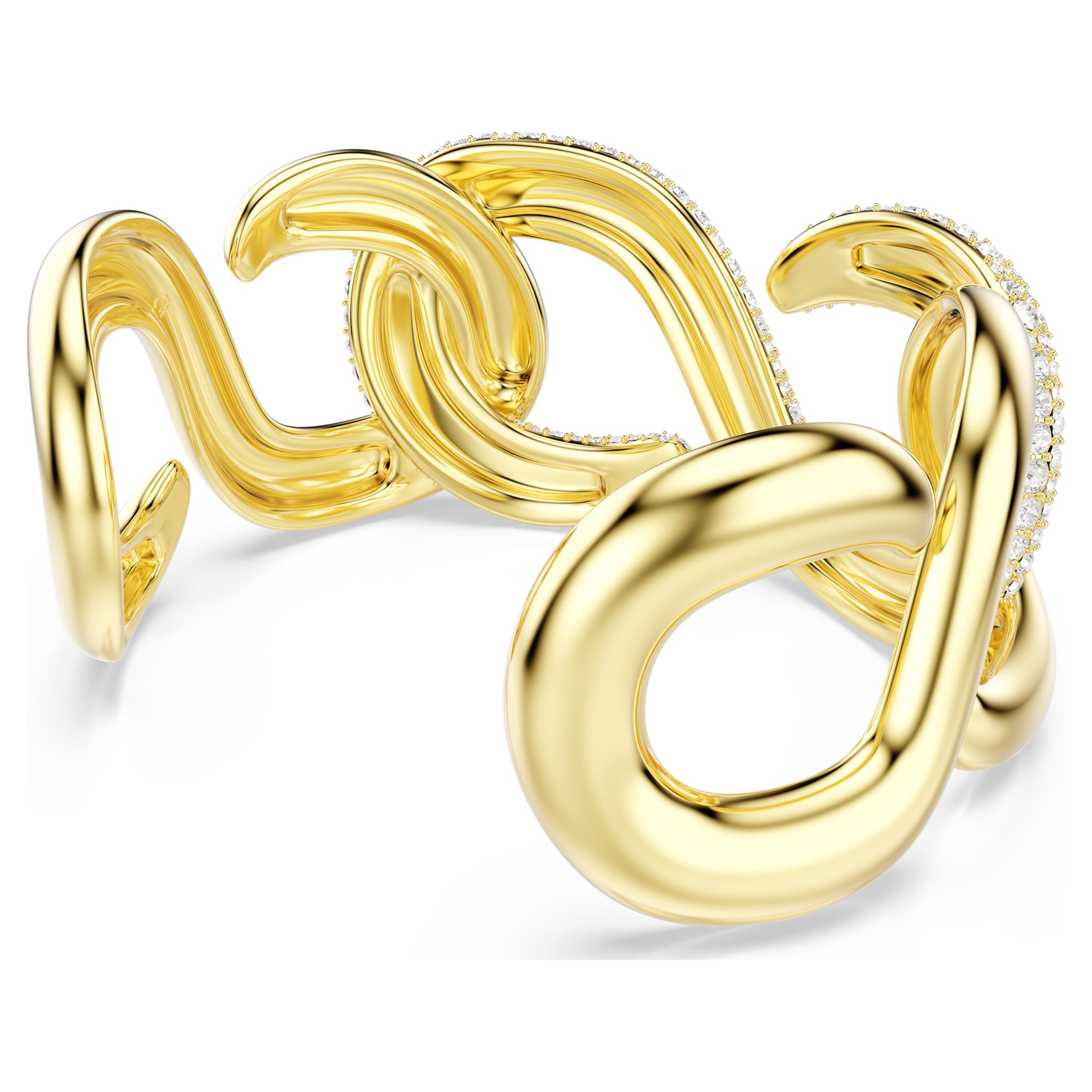 צמיד דקסטרה בחיתוך עגול בצבע זהב