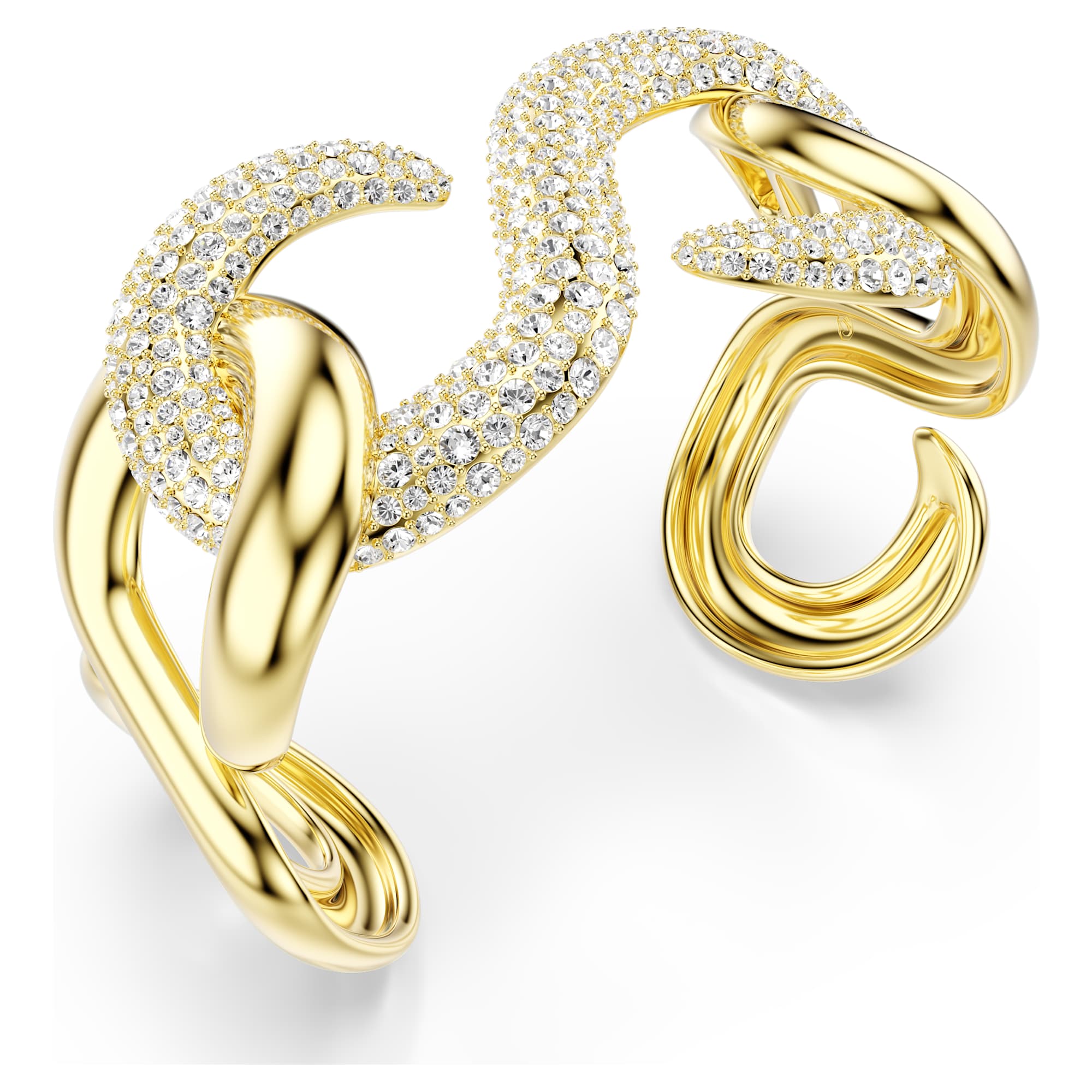 צמיד דקסטרה בחיתוך עגול בצבע זהב