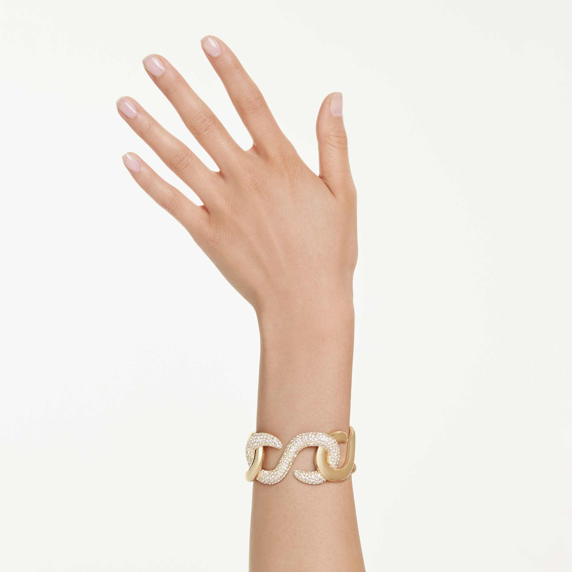 צמיד דקסטרה בחיתוך עגול בצבע זהב