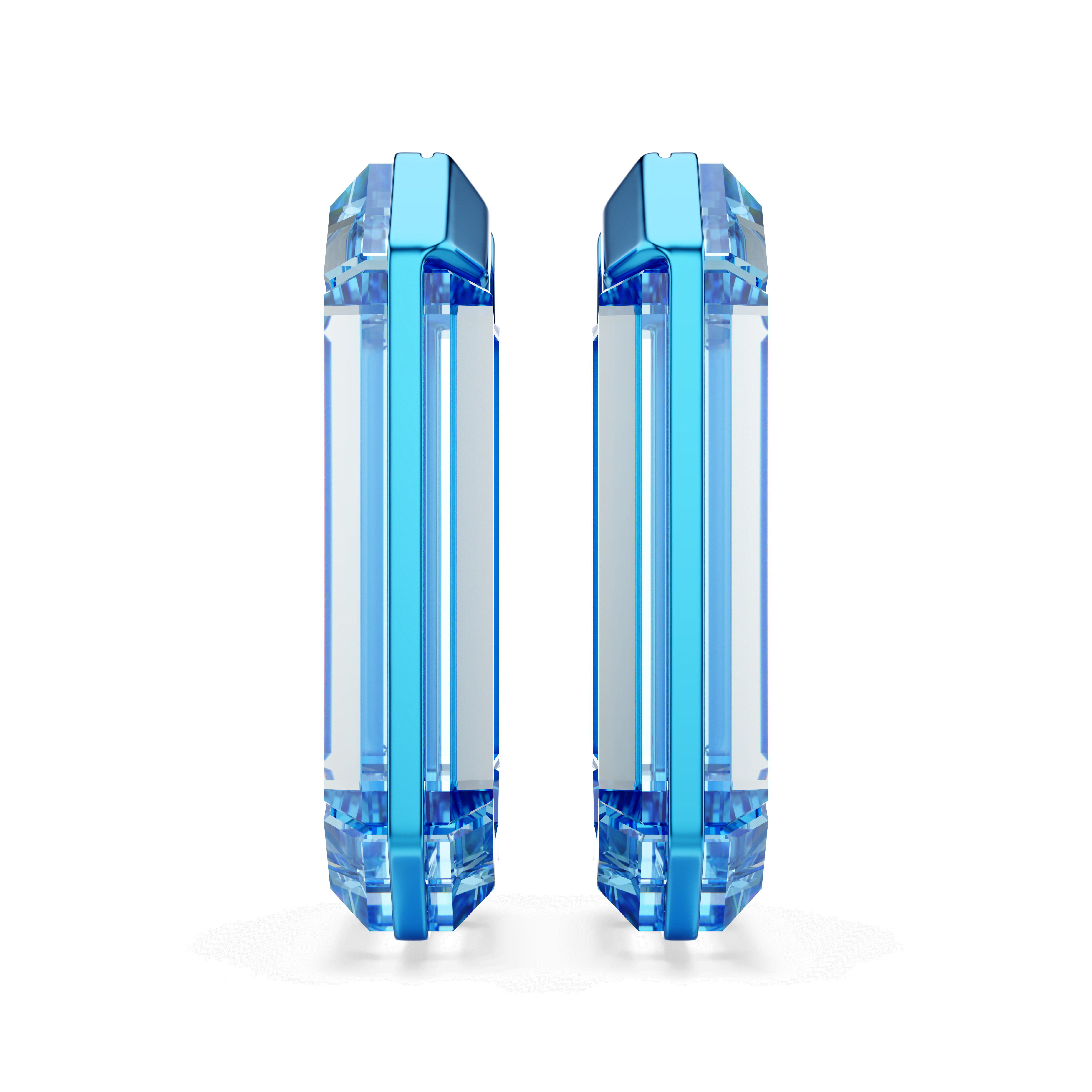 עגילי חישוק Lucent בצבע כחול