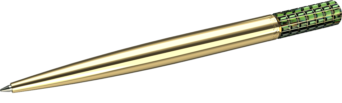 עט כדורי Lucent בצבע ירוק בציפוי זהב