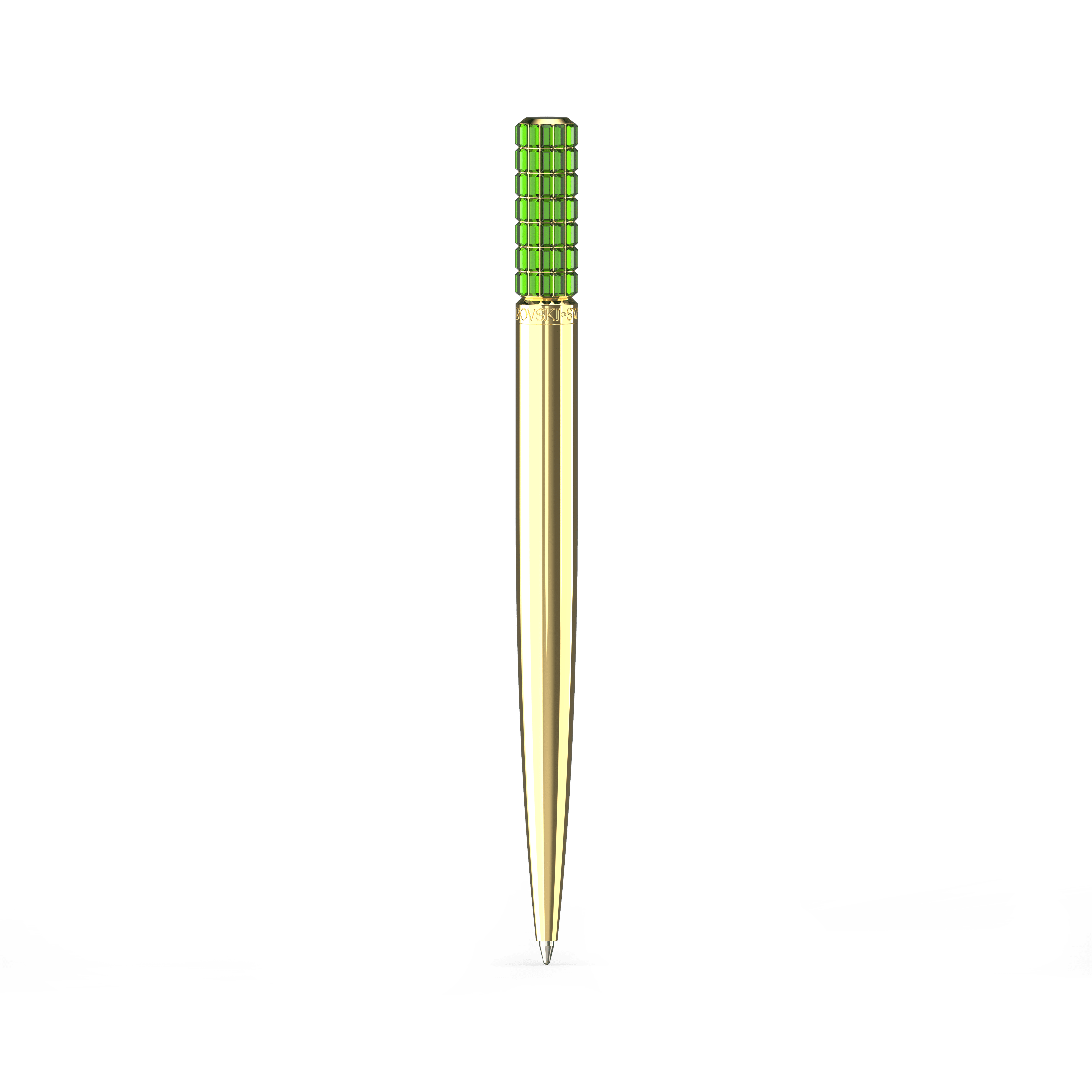 עט כדורי Lucent בצבע ירוק בציפוי זהב