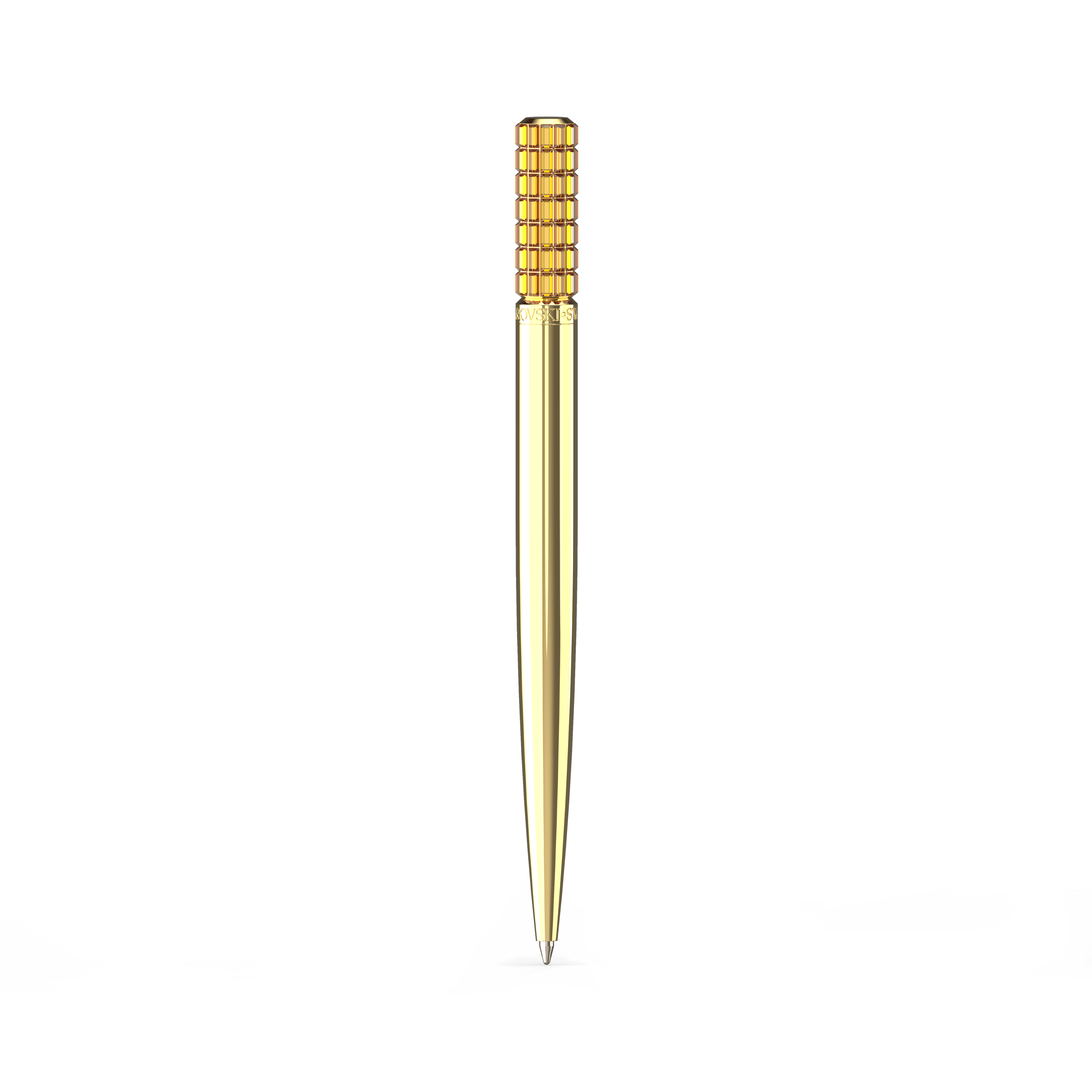 עט כדורי Lucent בצבע צהוב בציפוי זהב