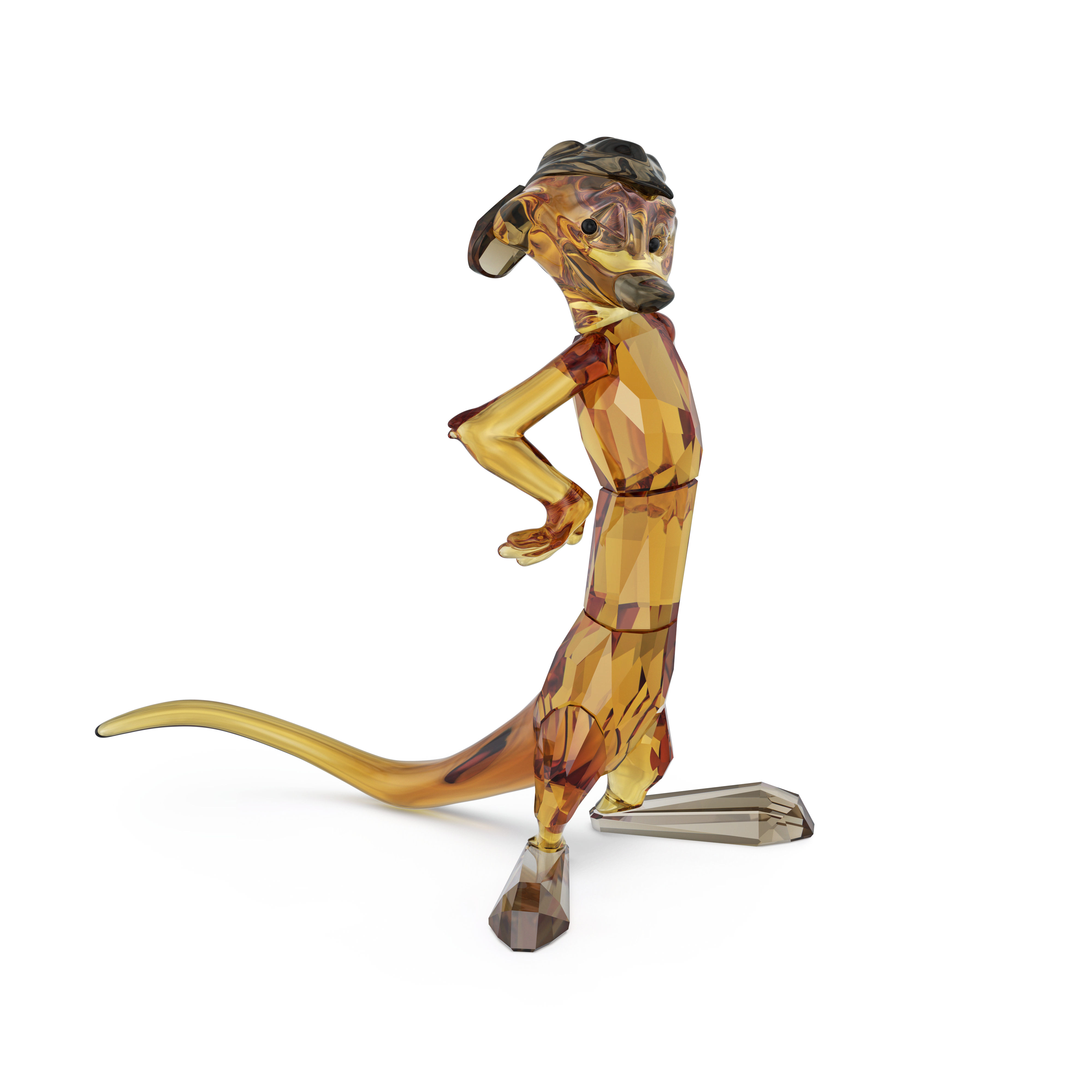 פסלון קריסטל The Lion King בצבע חום