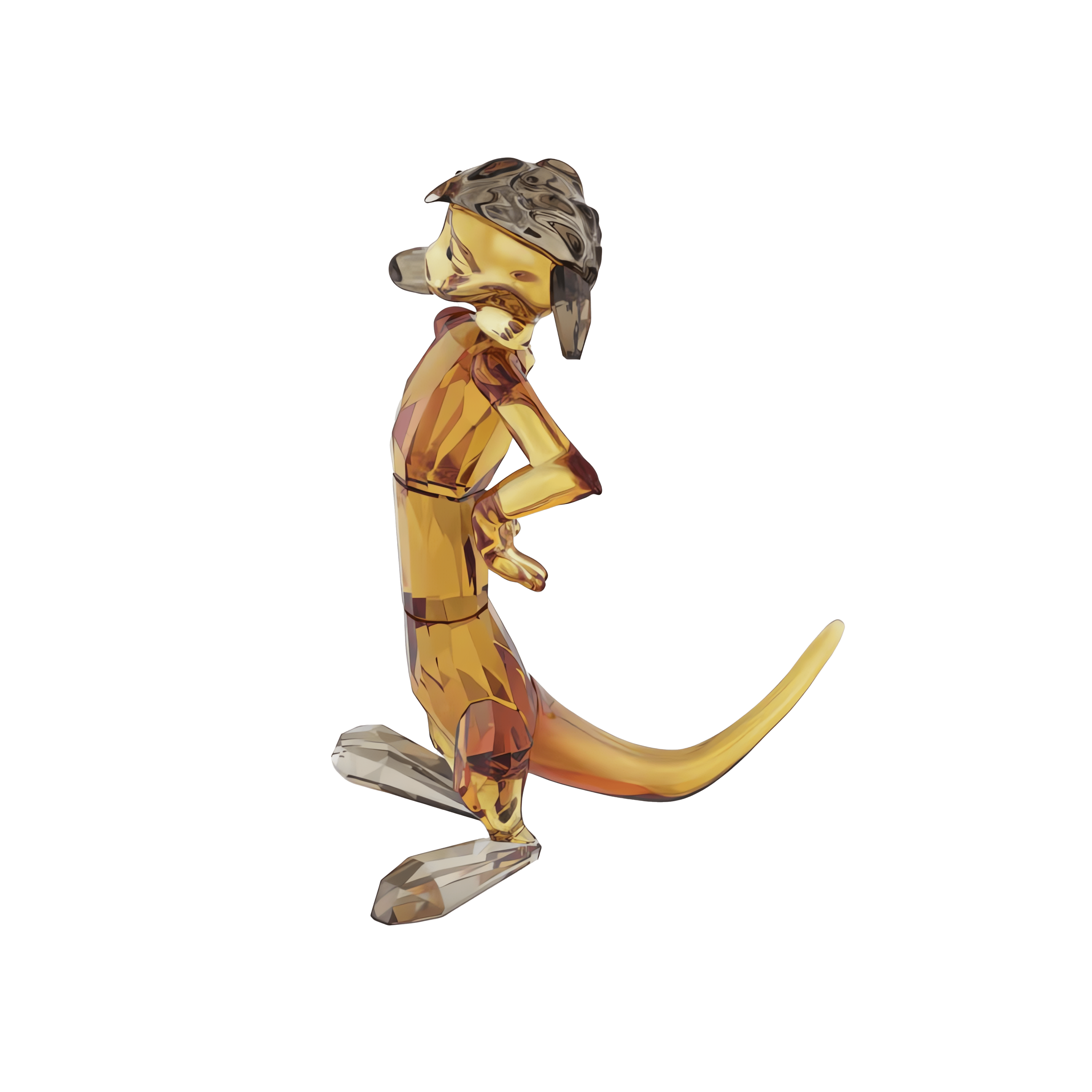 פסלון קריסטל The Lion King בצבע חום