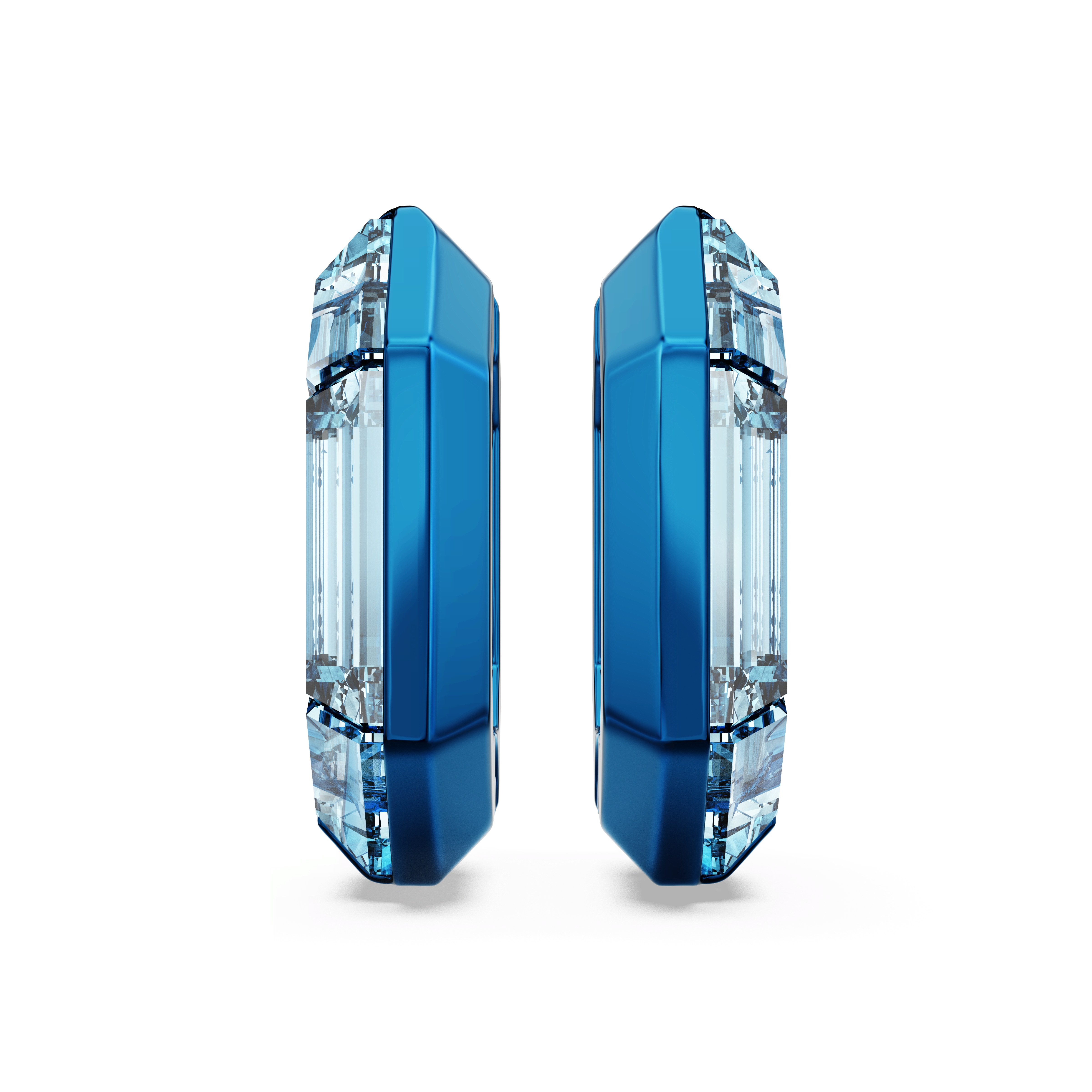 עגילי חישוק Lucent בצבע כחול