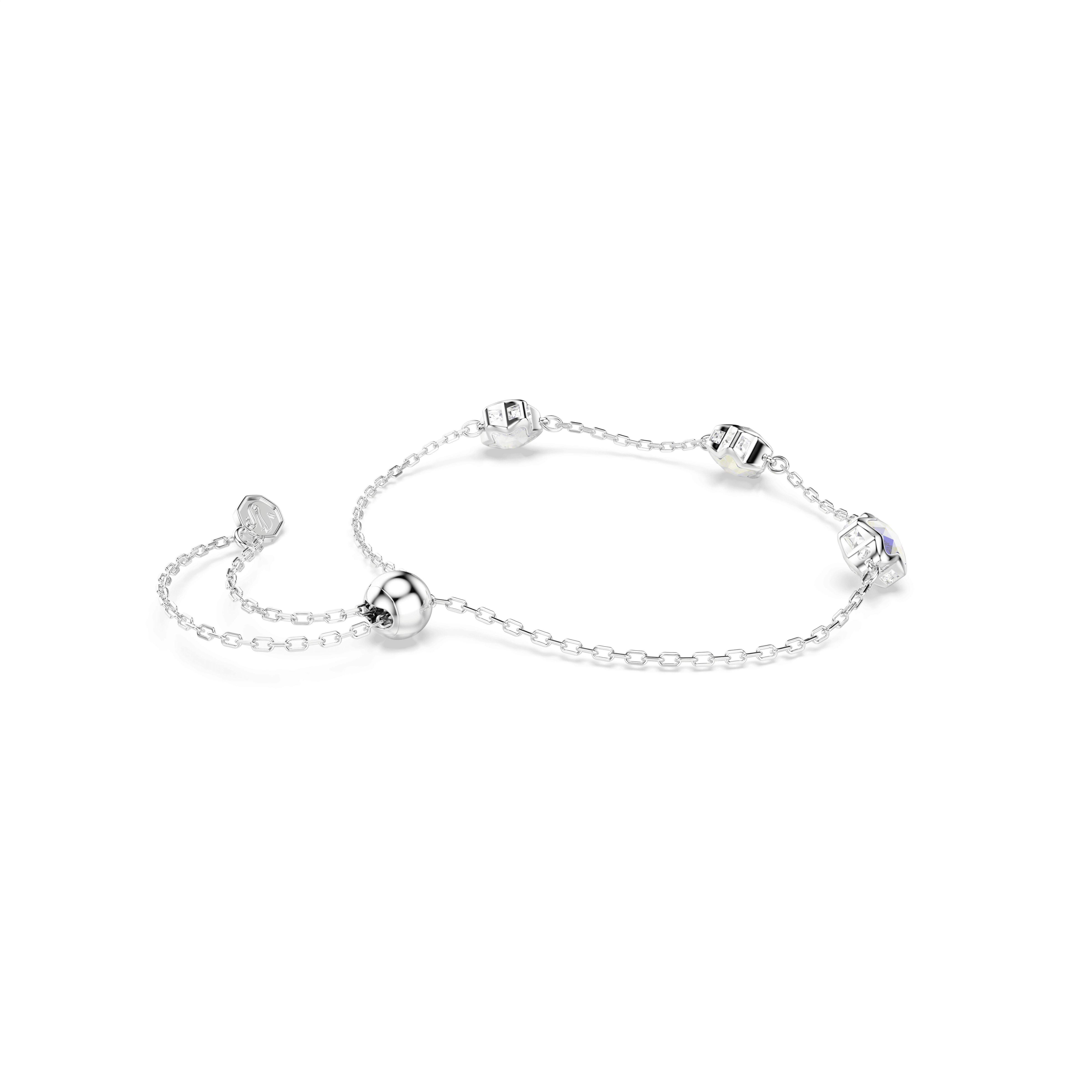 צמיד כרומה, כוכב, לבן, מצופה רודיום