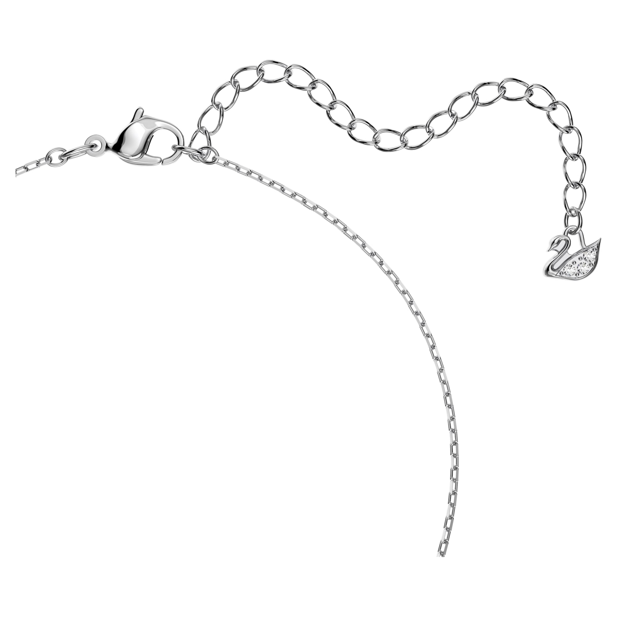 שרשרת Sparkling Dc בציפוי רודיום מבריק SWAROVSKI