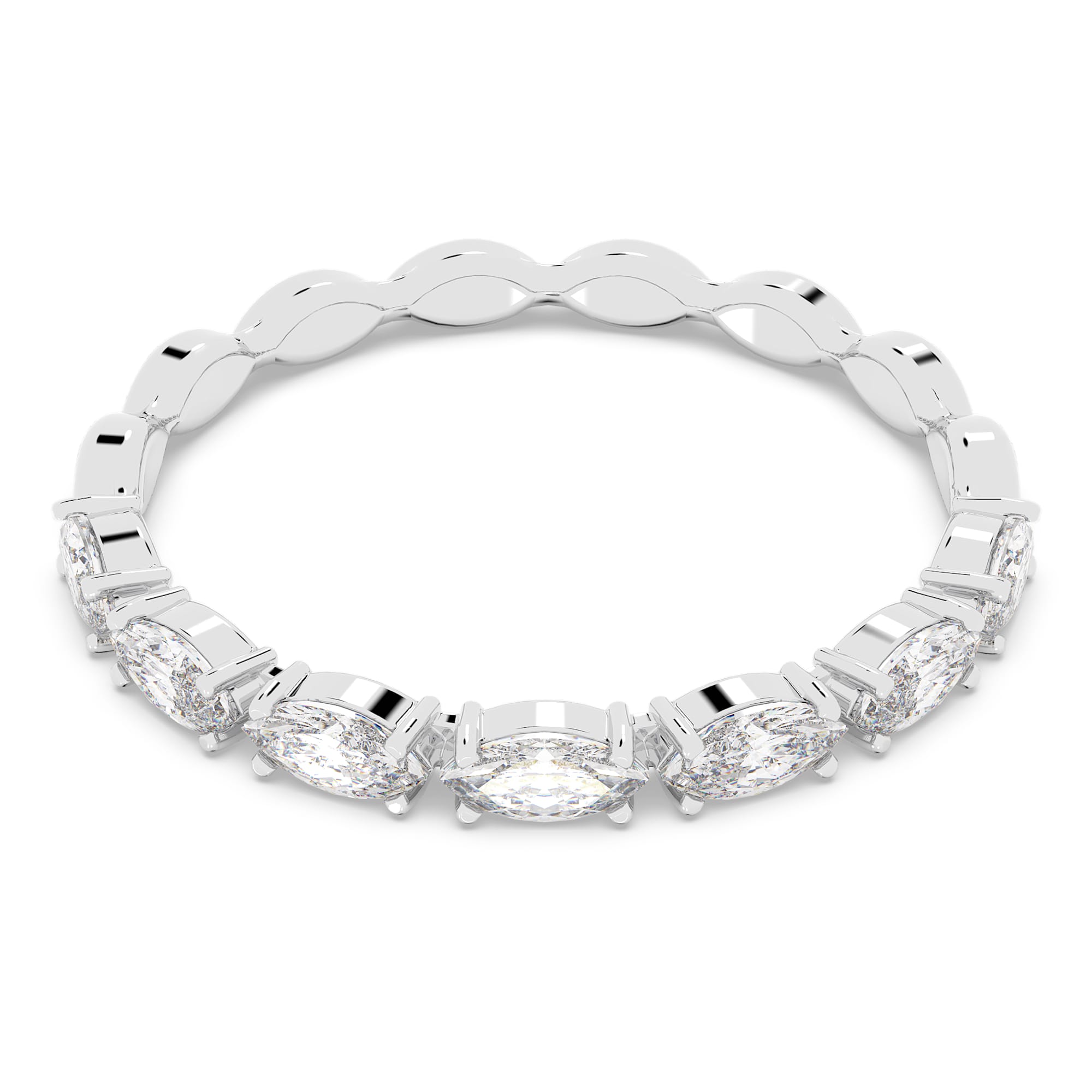 טבעת Vittore בציפוי רודיום מבריק SWAROVSKI