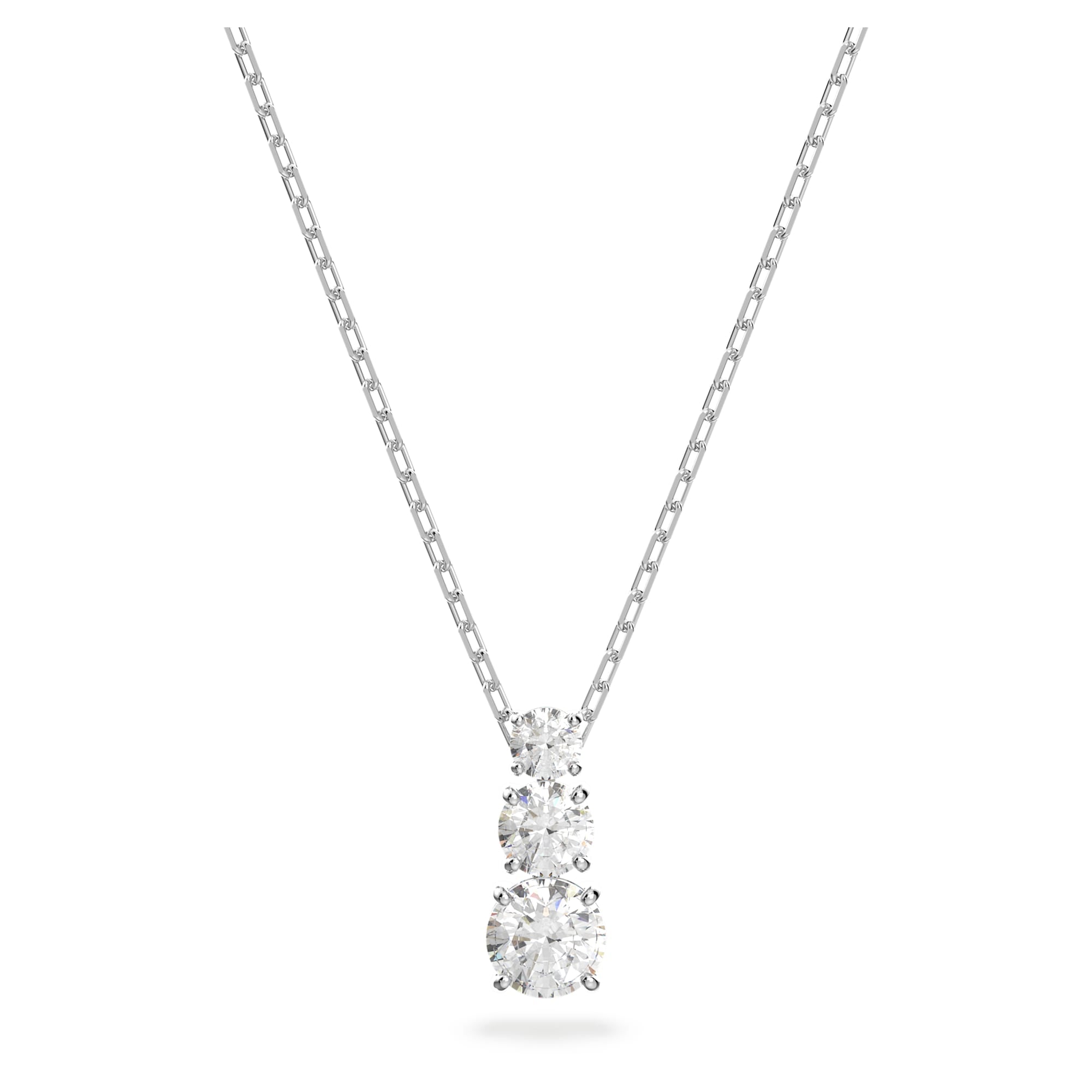 שרשרת Attract Trilogy  רודיום מבריק SWAROVSKI