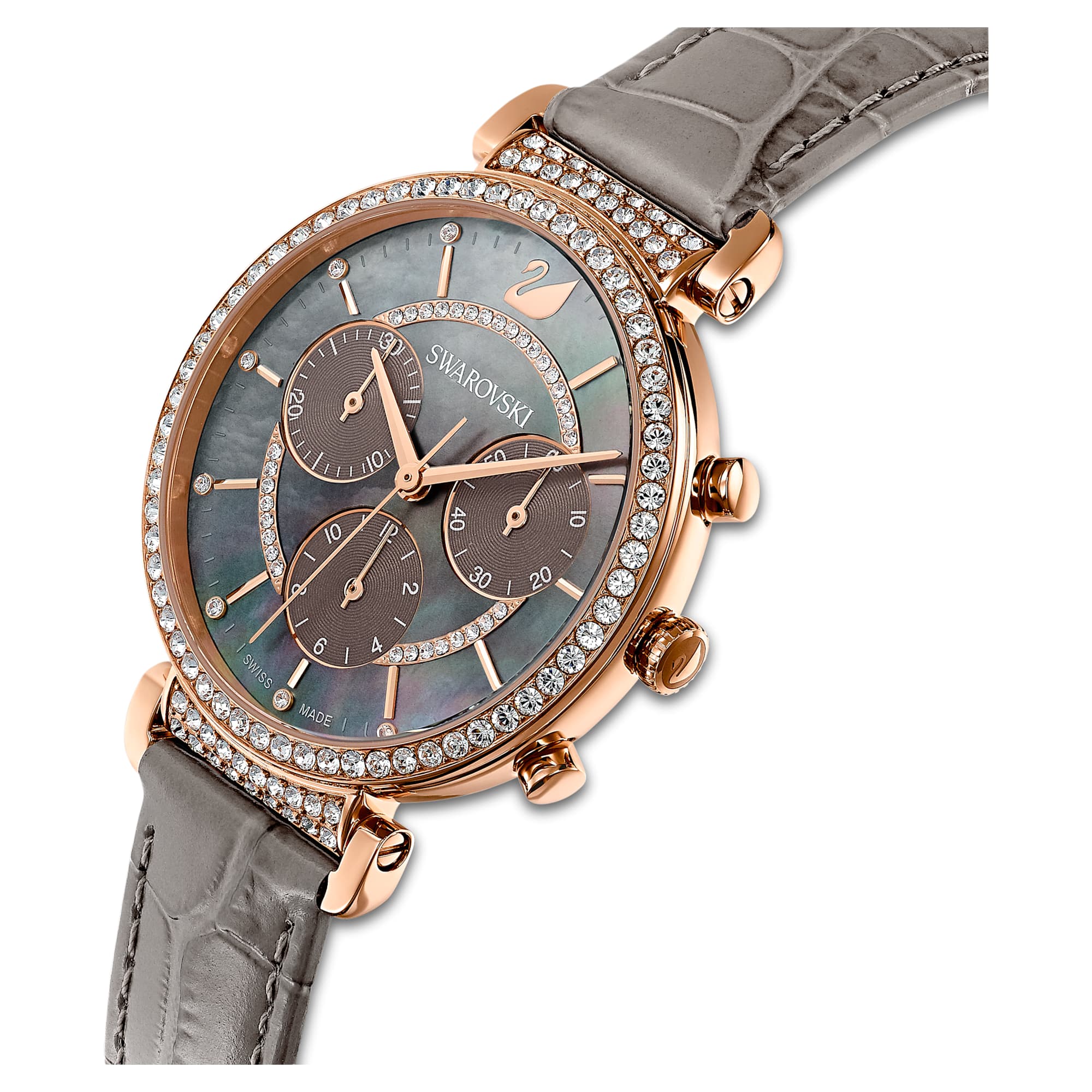 שעון Passage Chrono  PVD רוז גולד SWAROVSKI