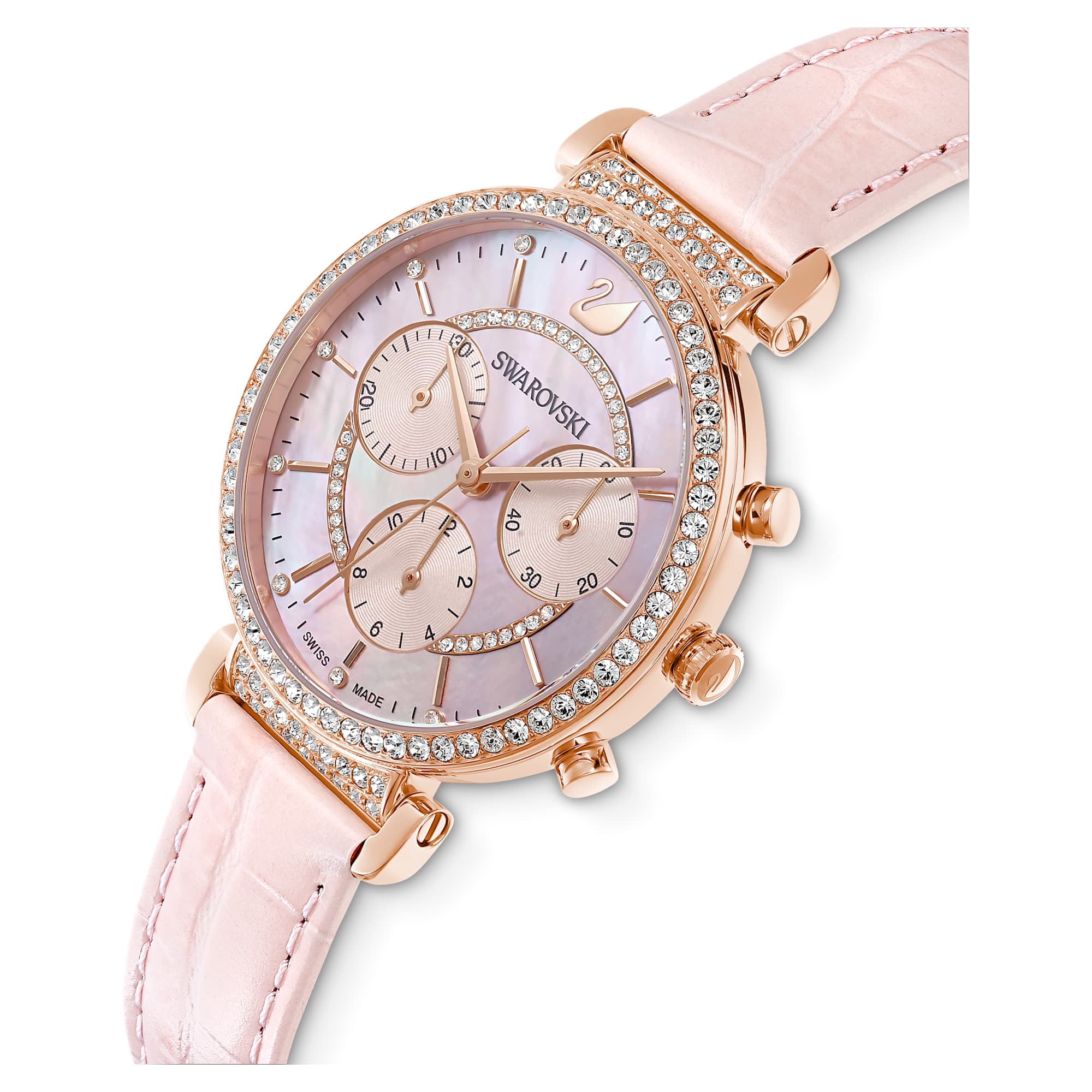 שעון Passage Chrono  PVD רוז גולד SWAROVSKI