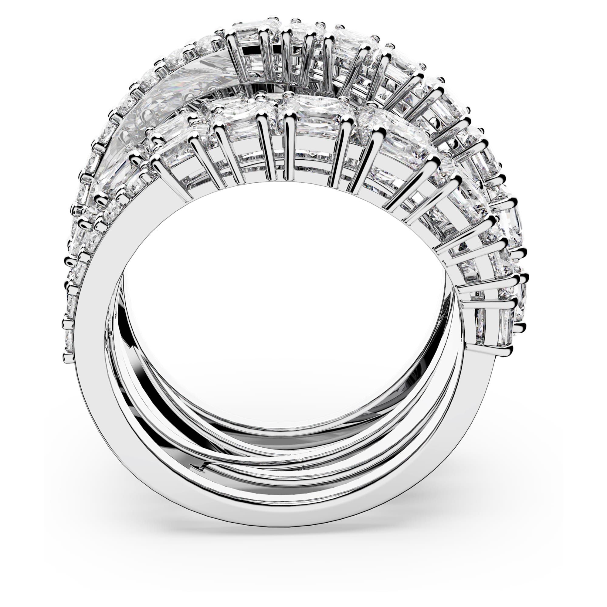 טבעת Twist  רודיום מבריק SWAROVSKI