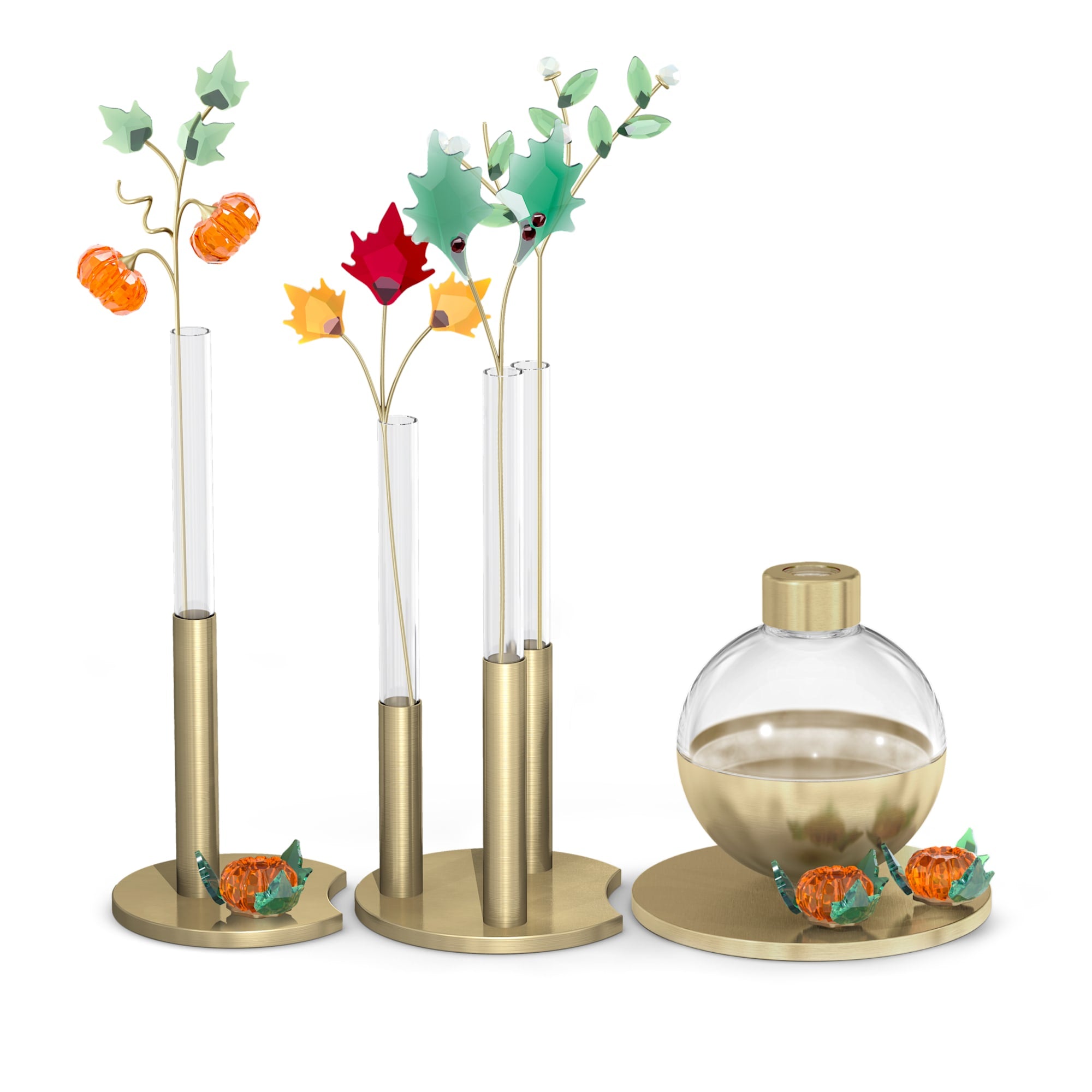 מינאטורות קריסטל Garden Tales Holly Leaves  ירוק SWAROVSKI