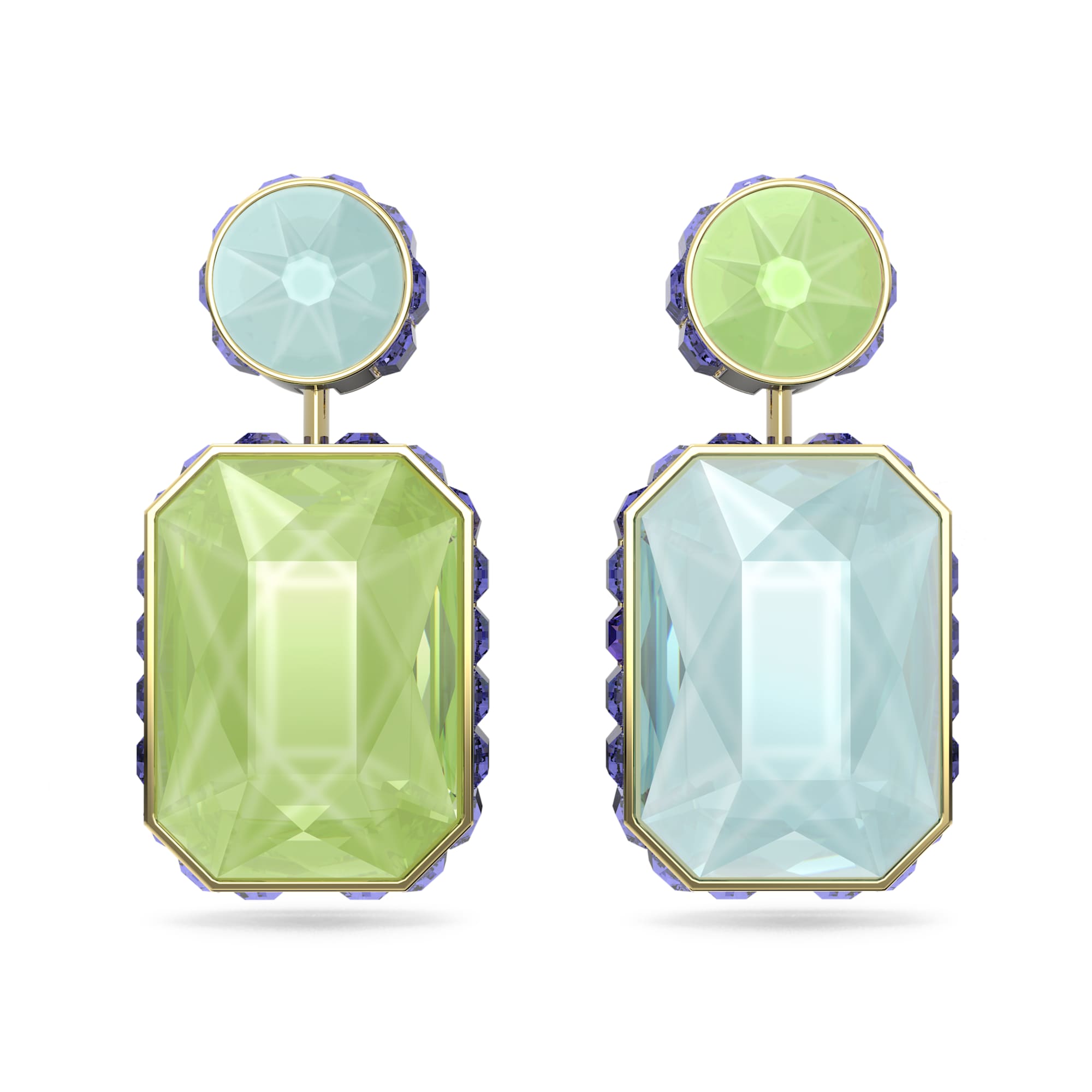 עגילי Orbita בציפוי זהב מבריק SWAROVSKI