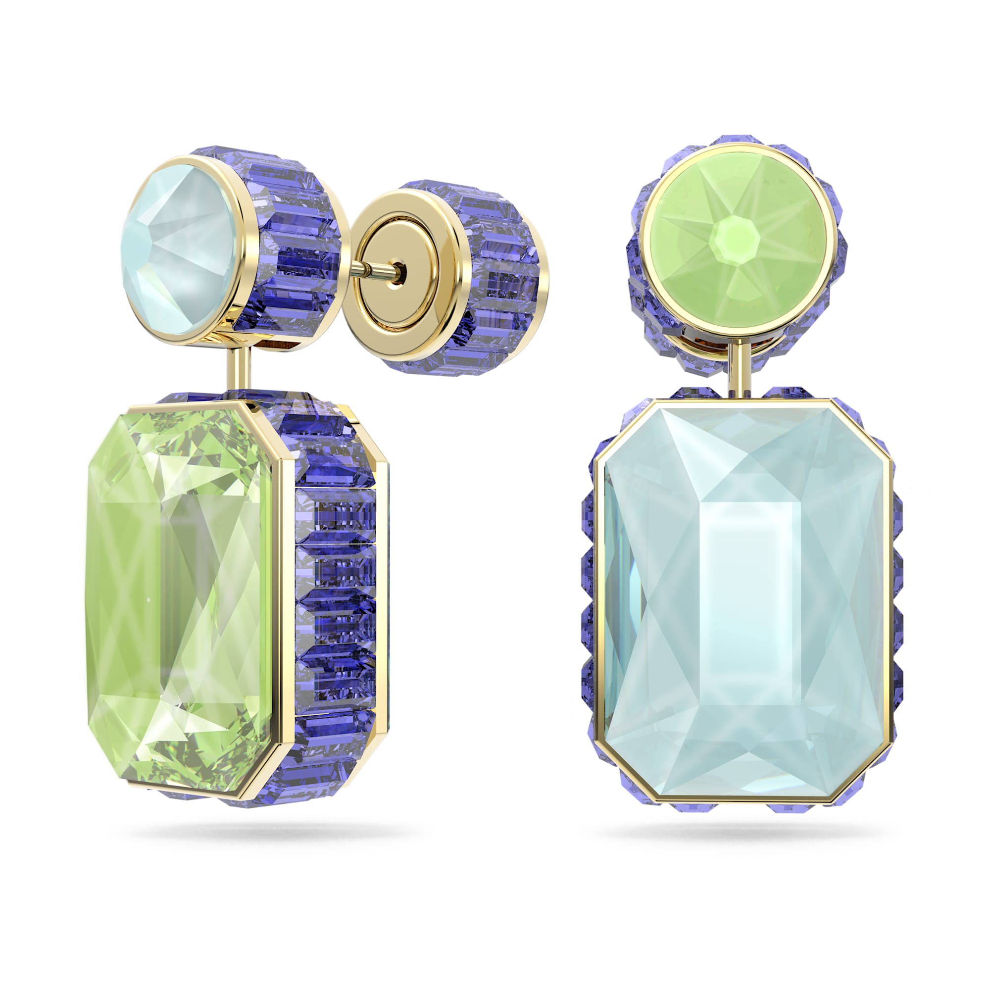 עגילי Orbita בציפוי זהב מבריק SWAROVSKI