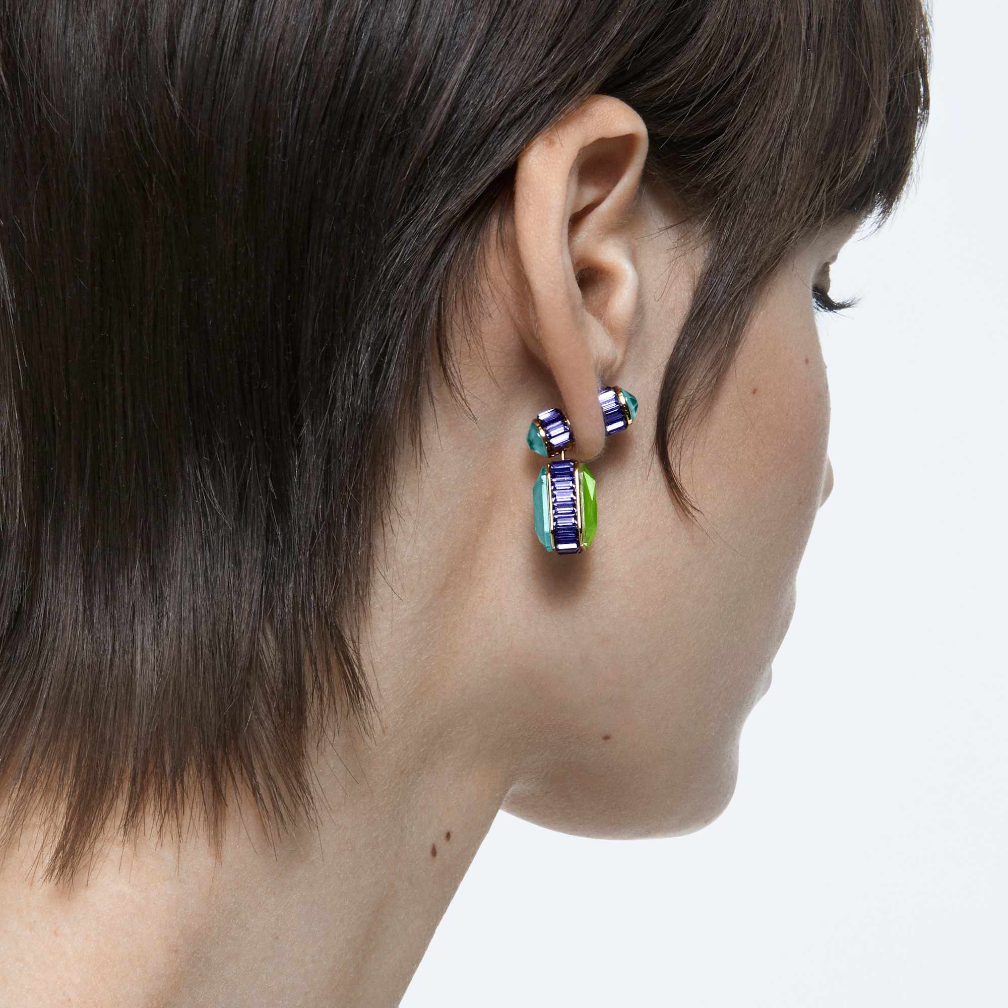 עגילי Orbita בציפוי זהב מבריק SWAROVSKI