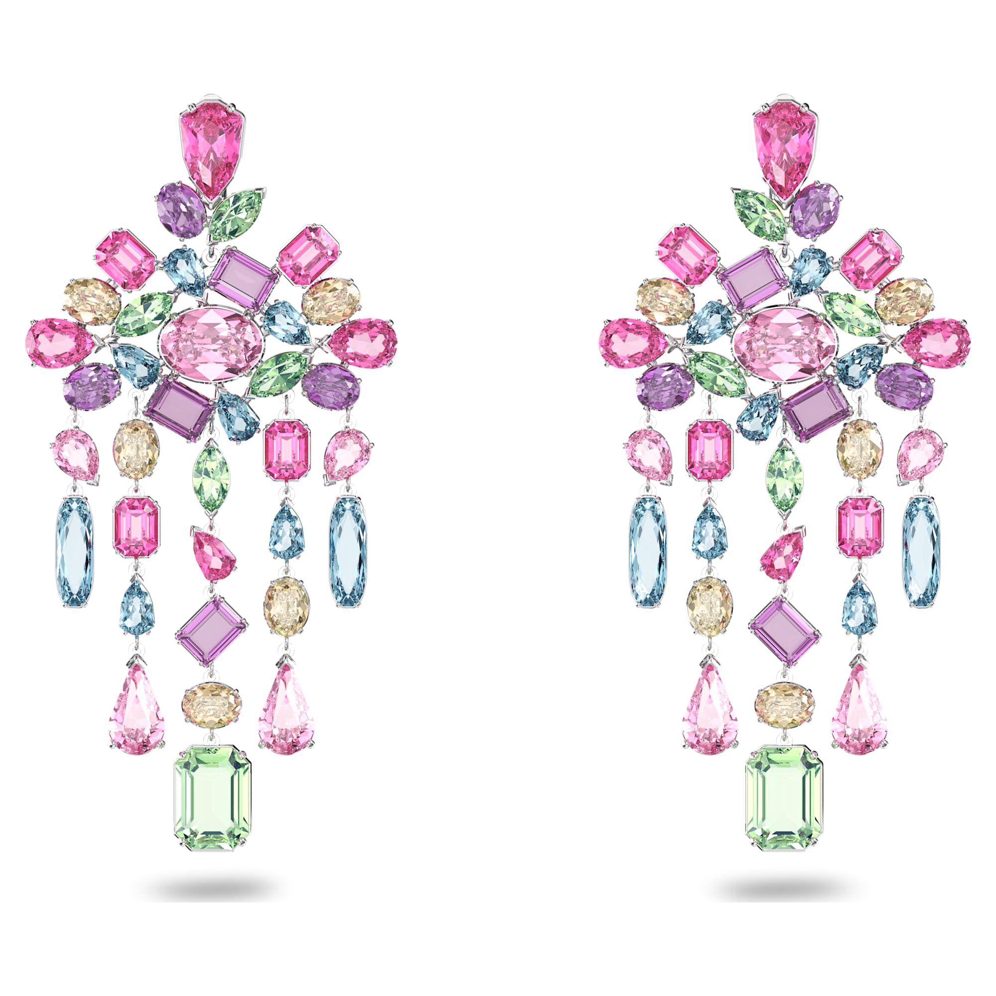 עגילי Gema בציפוי רודיום מבריק SWAROVSKI