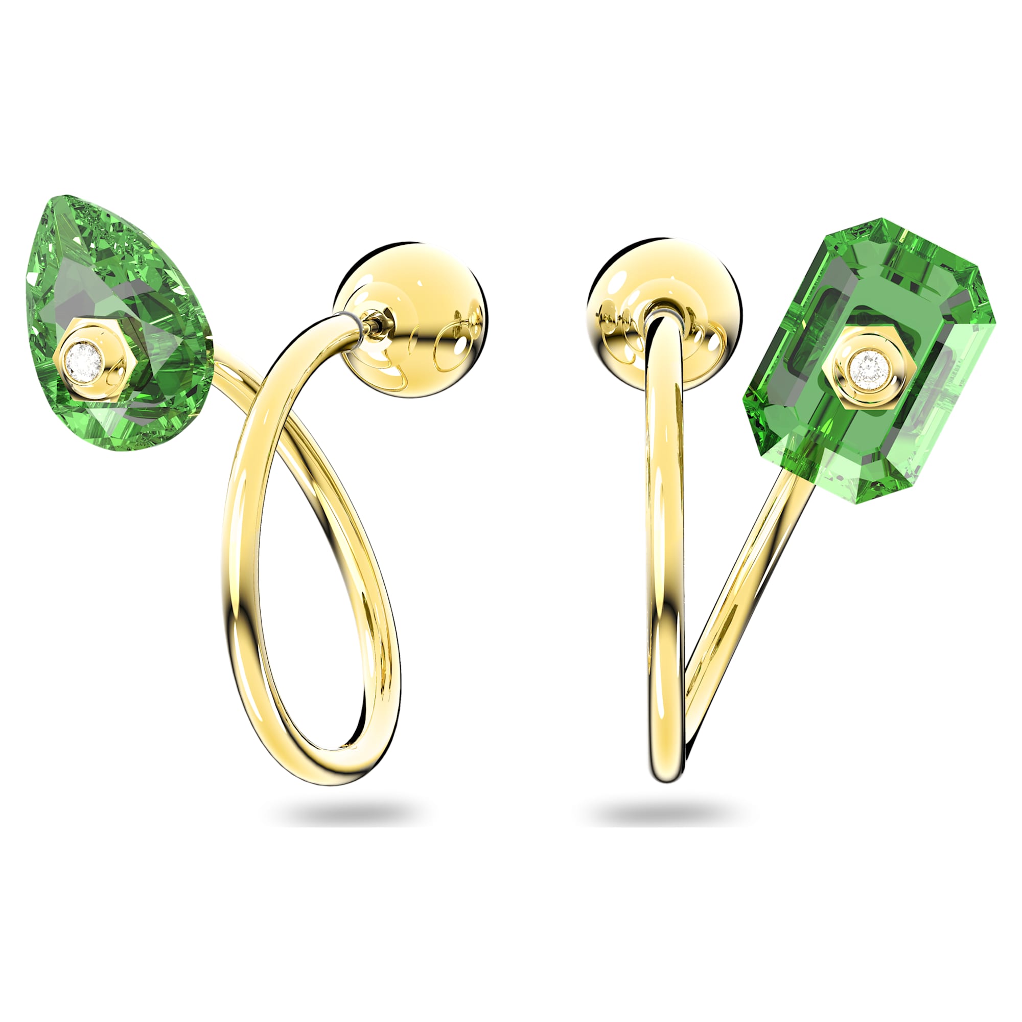עגילי Numina בציפוי זהב מבריק SWAROVSKI