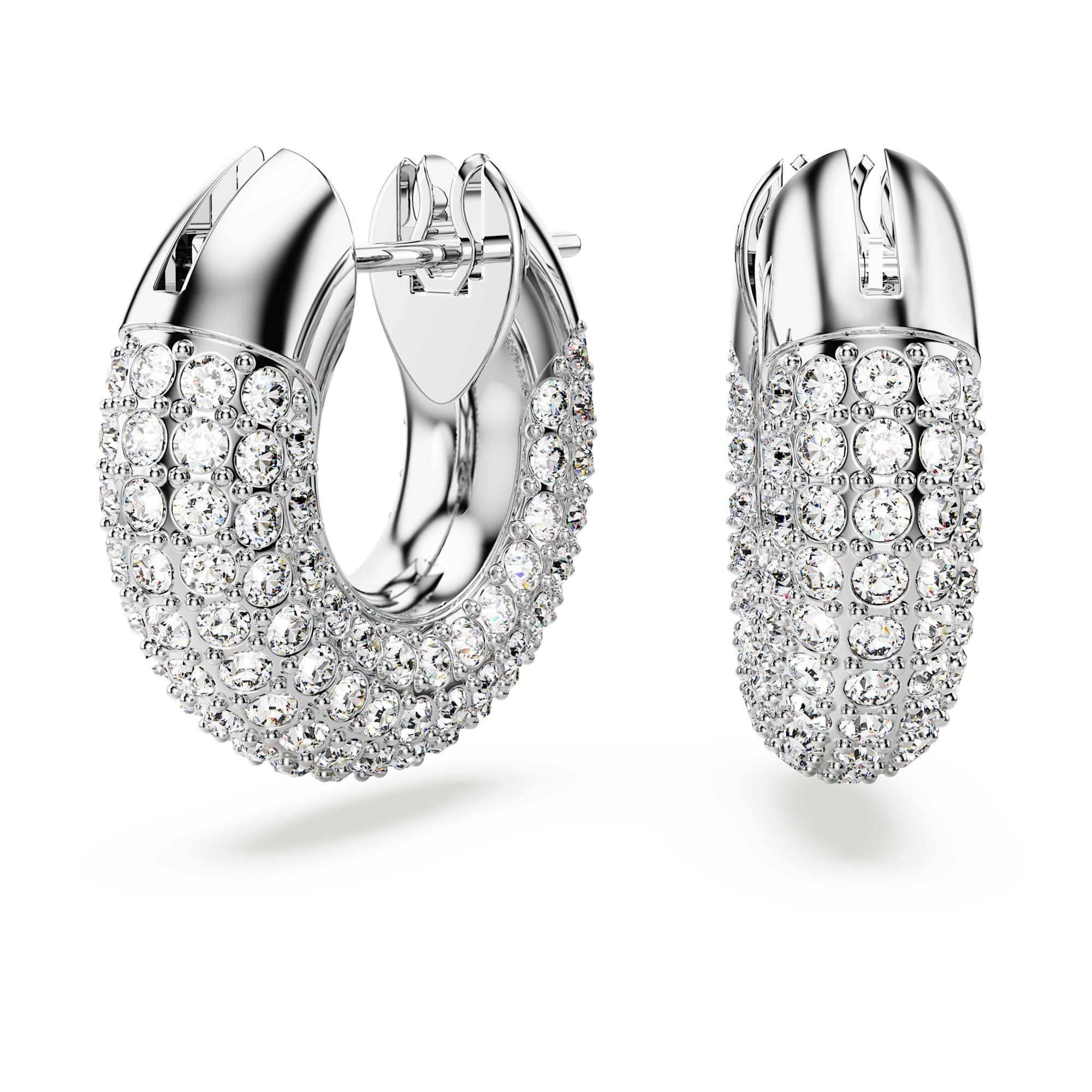 עגילי Dextera בציפוי רודיום מבריק SWAROVSKI