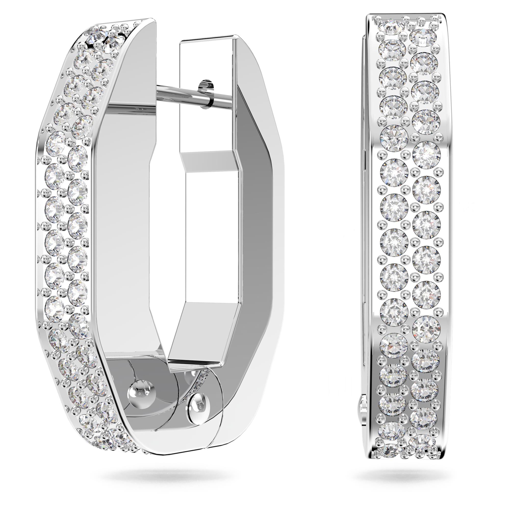 עגילי Dextera בציפוי רודיום מבריק SWAROVSKI