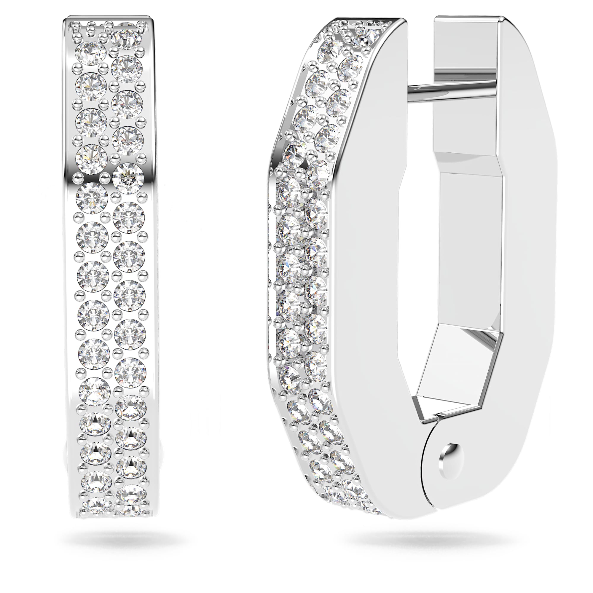 עגילי Dextera בציפוי רודיום מבריק SWAROVSKI