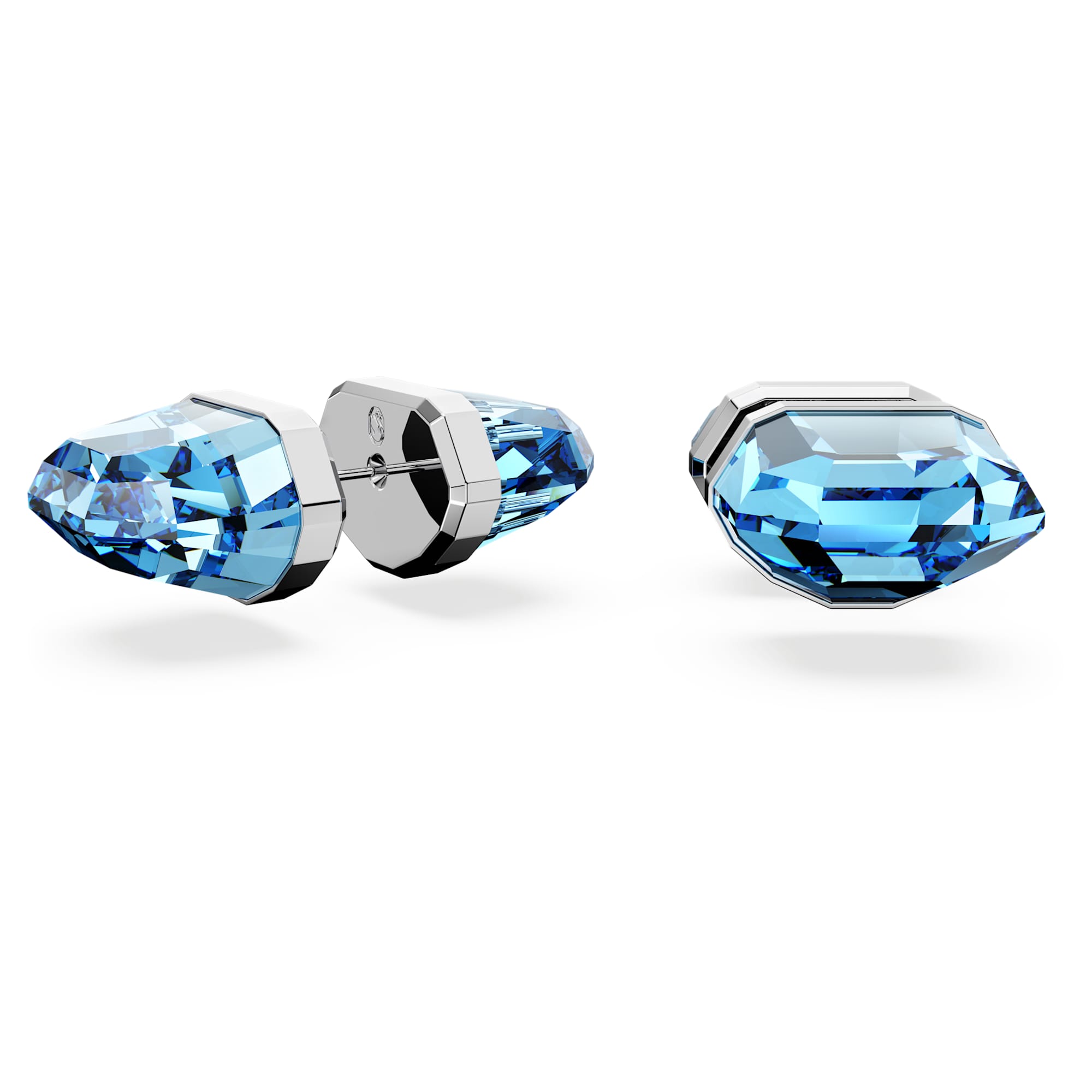 עגיל Lucent stud earrings  כחול SWAROVSKI