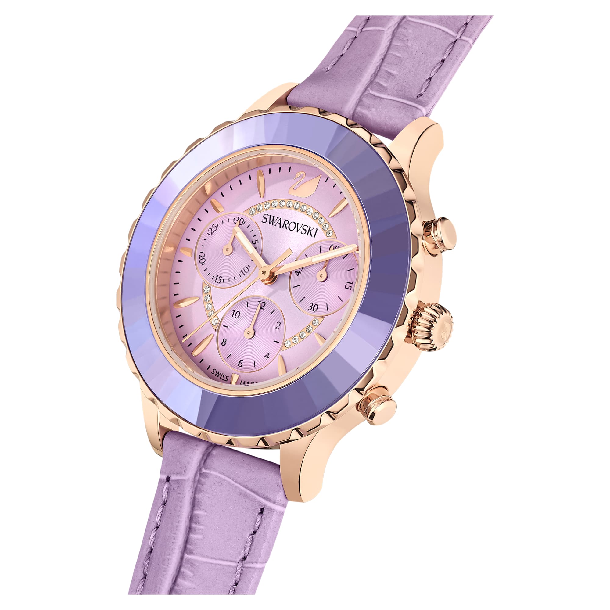 שעון Octea Lux Chrono בציפוי PVD רוז גולד SWAROVSKI