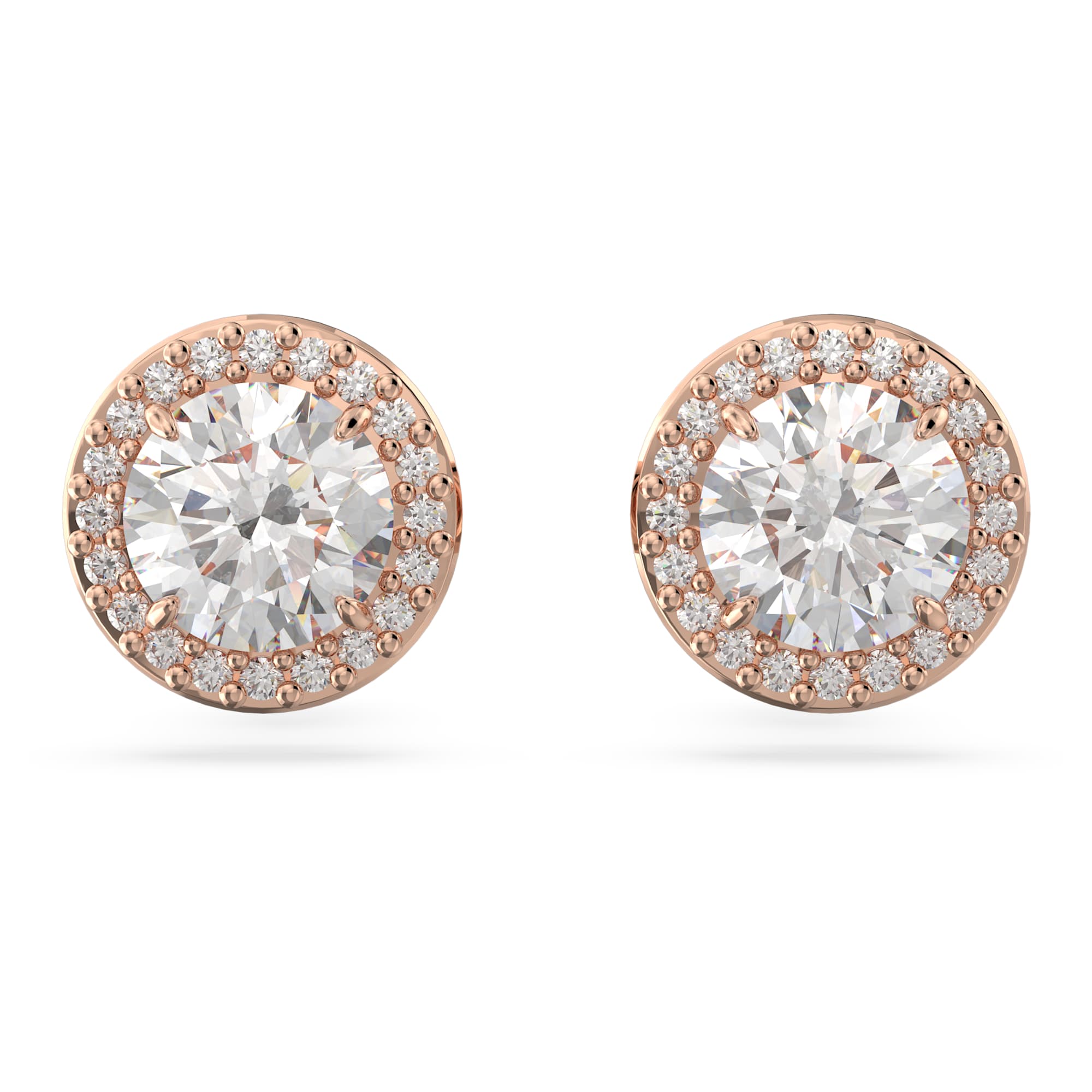 עגילי Constella בציפוי רוז גולד מבריק SWAROVSKI