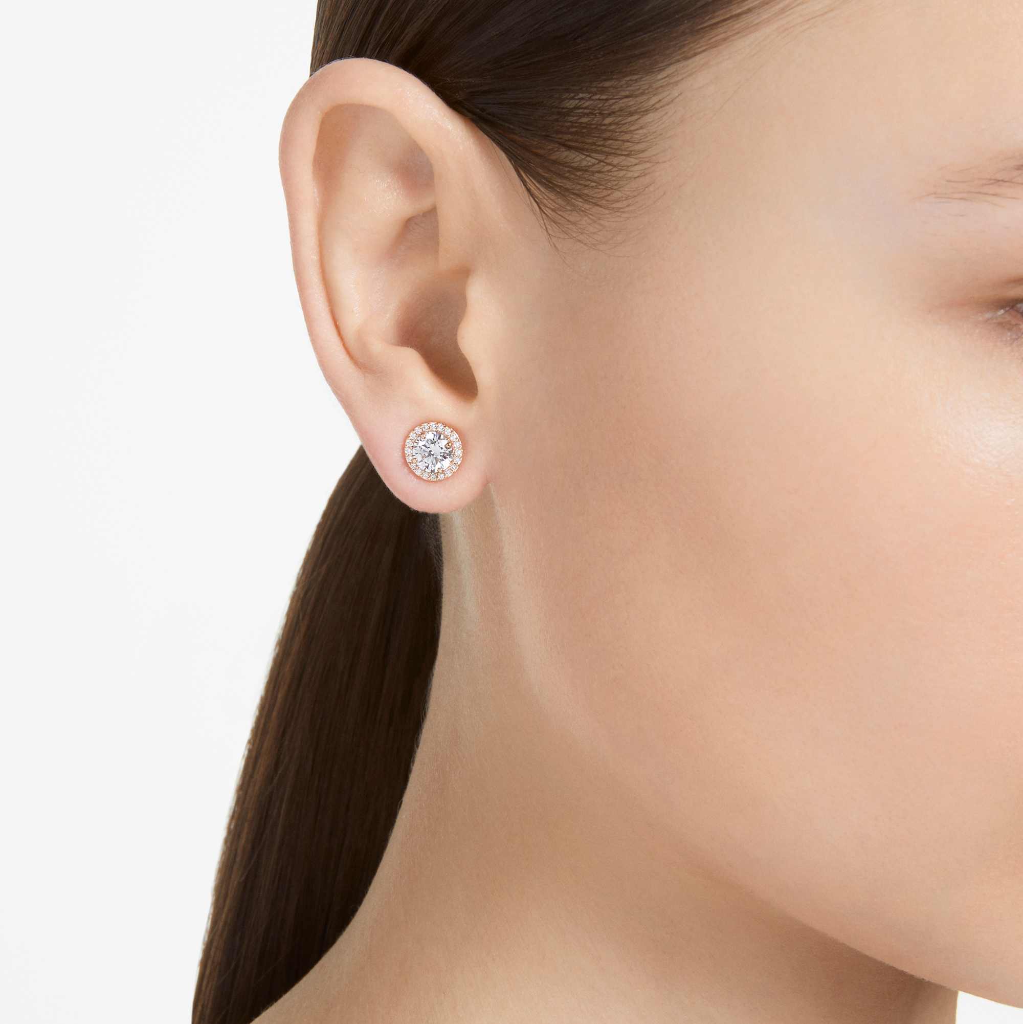 עגילי Constella בציפוי רוז גולד מבריק SWAROVSKI