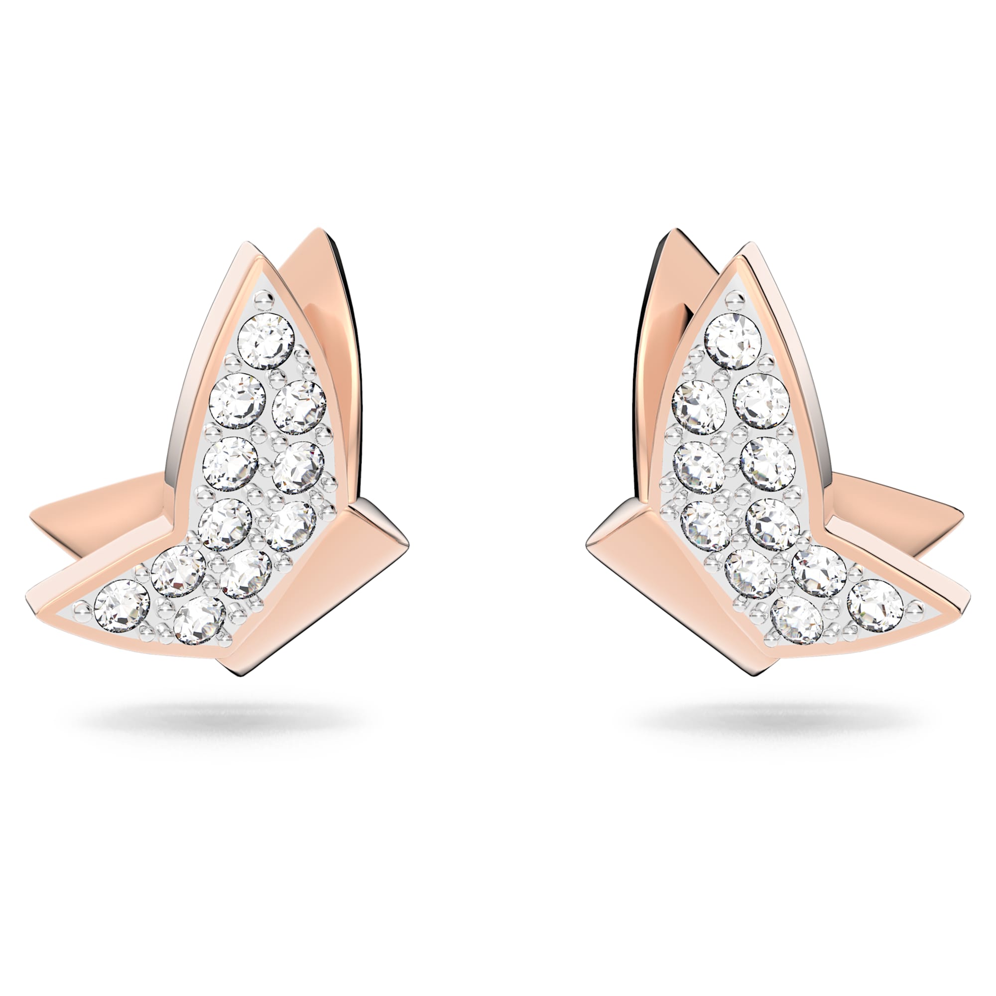 עגילי Lilia בציפוי רוז גולד מבריק SWAROVSKI