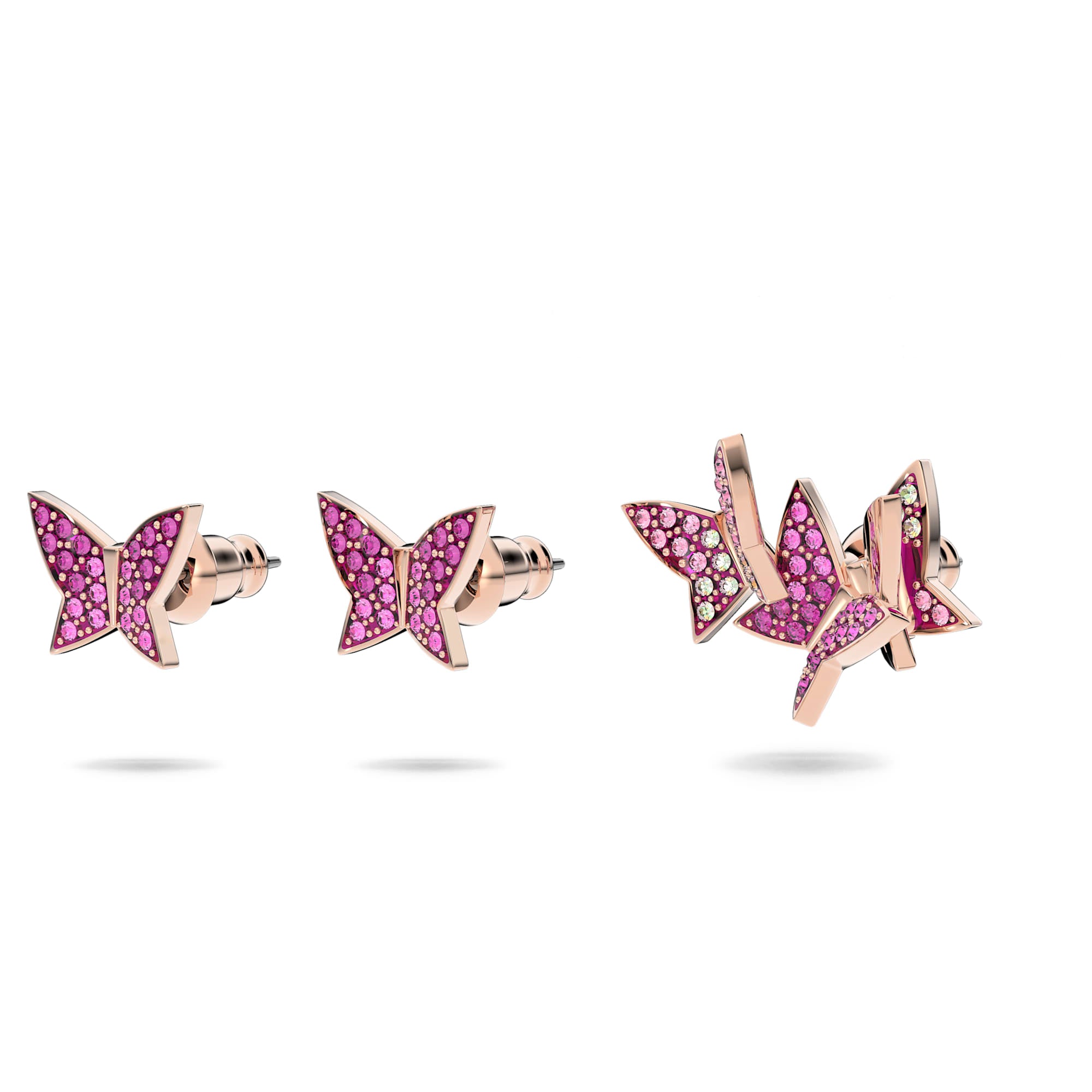 עגילי Lilia בציפוי רוז גולד מבריק SWAROVSKI