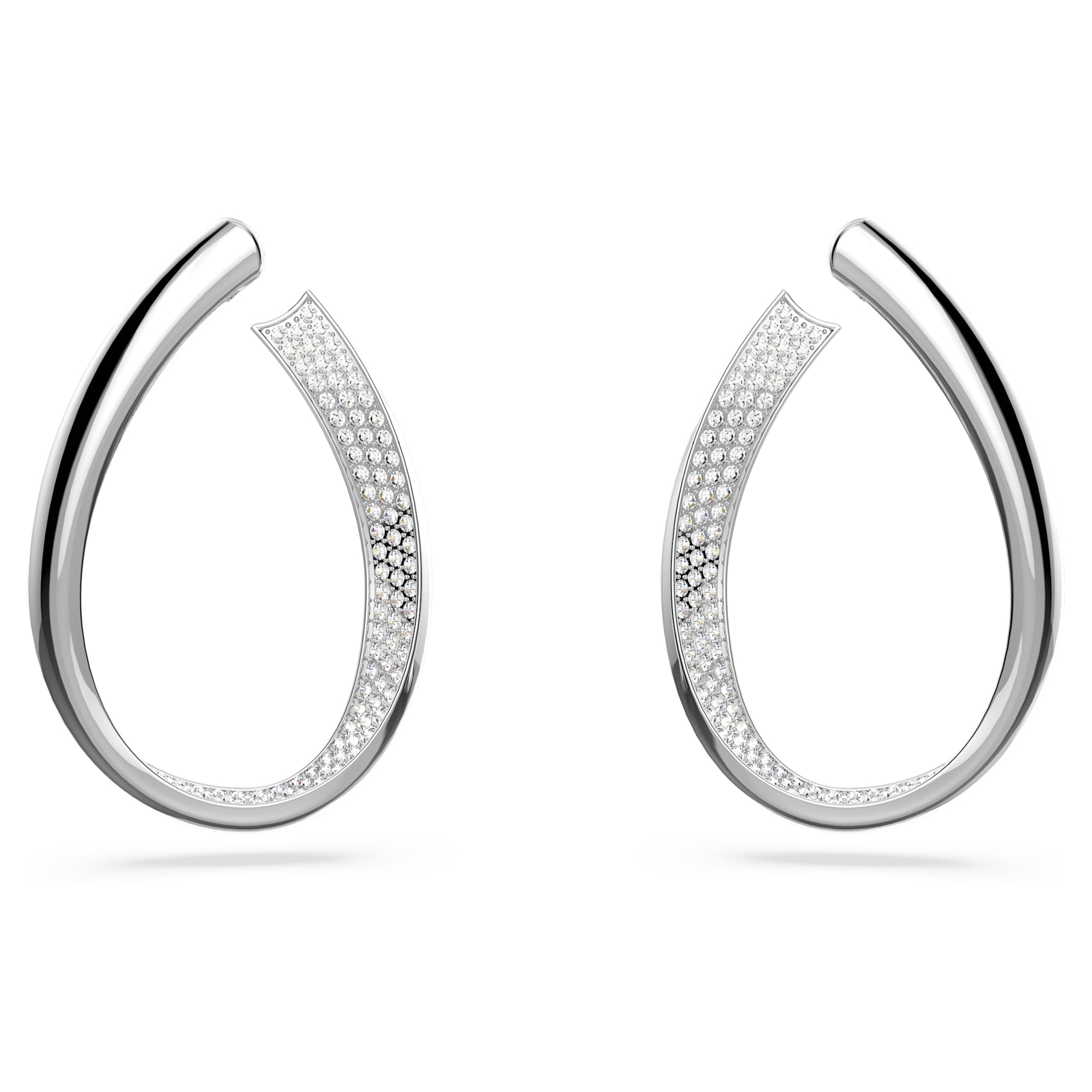 עגילי Exist בציפוי רודיום מבריק SWAROVSKI
