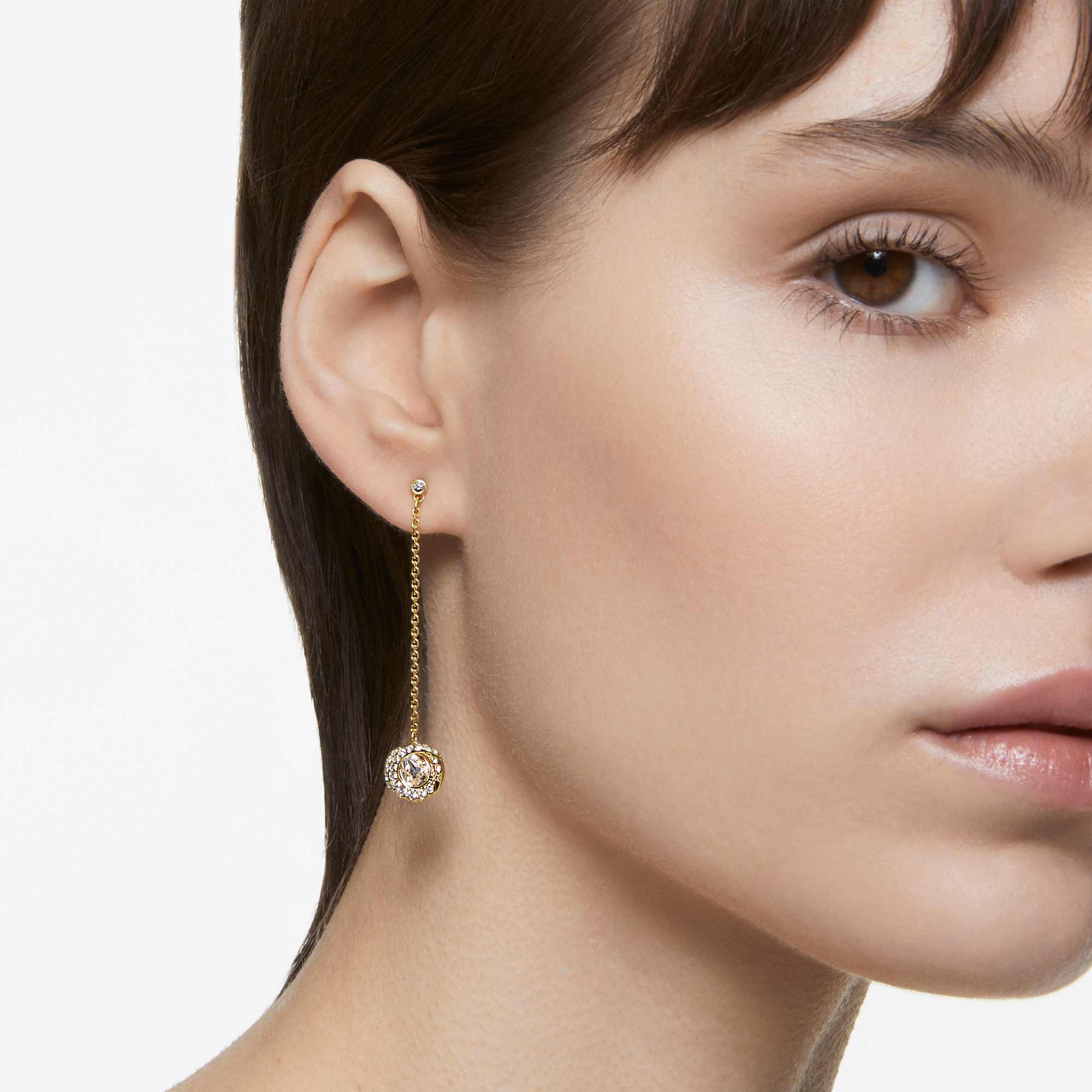 עגילי Generation בציפוי זהב מבריק SWAROVSKI