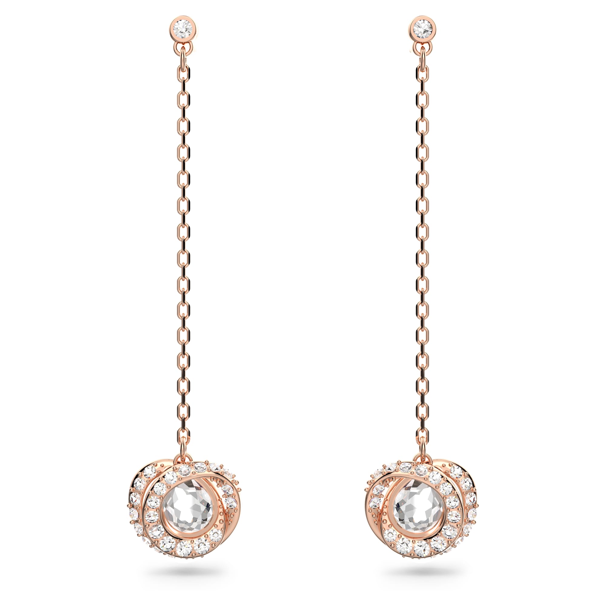 עגילי Generation בציפוי רוז גולד מבריק SWAROVSKI