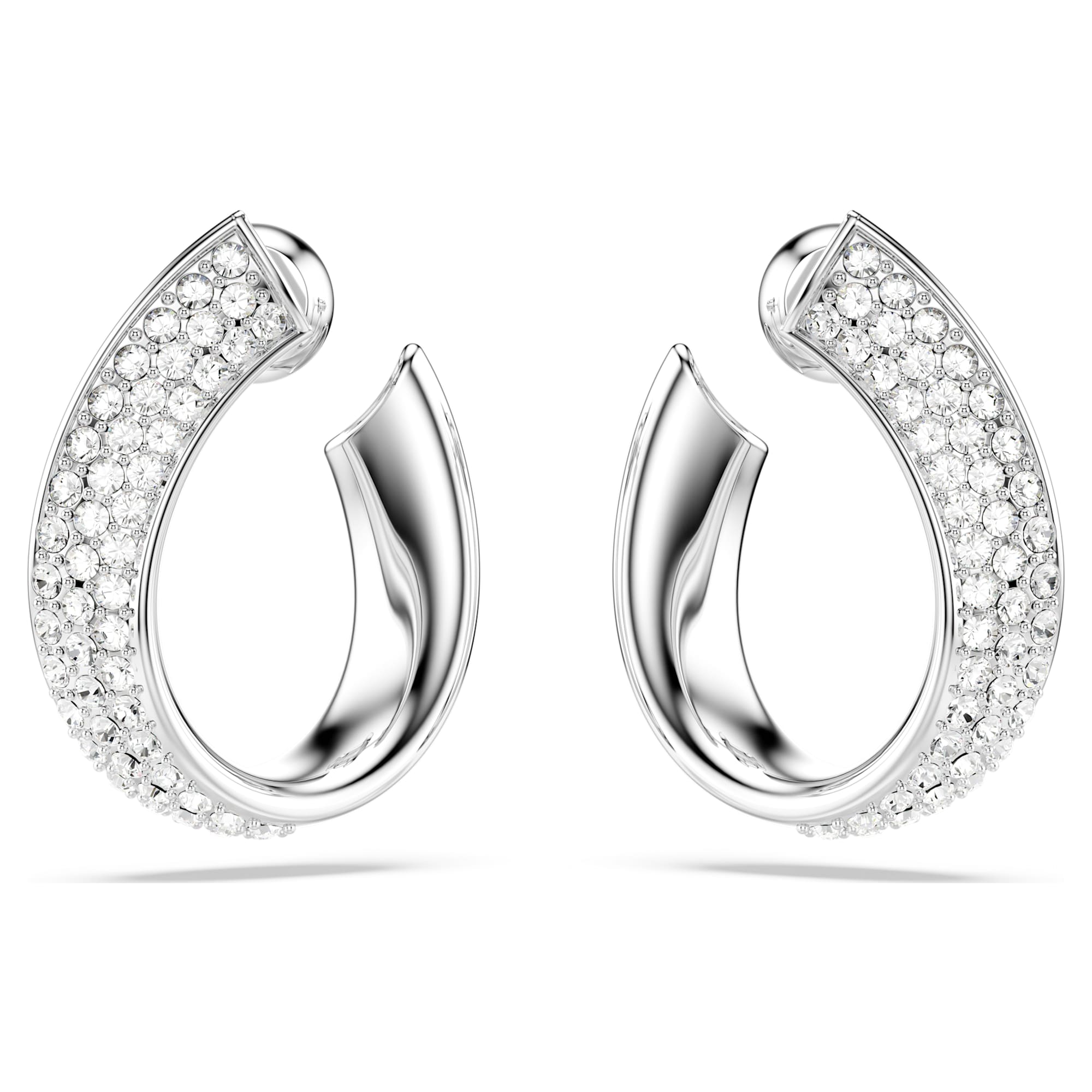 עגילי Exist בציפוי רודיום מבריק SWAROVSKI