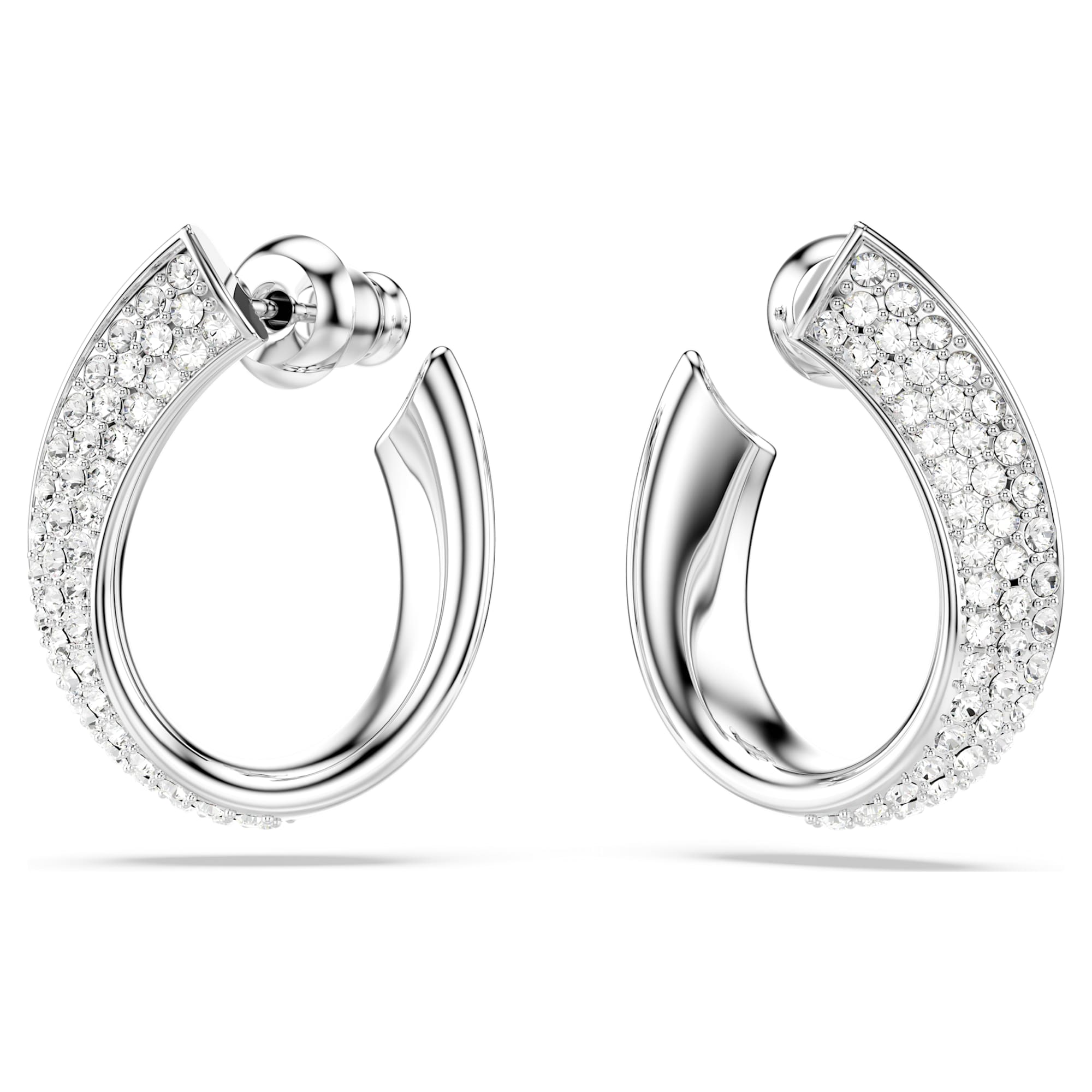 עגילי Exist בציפוי רודיום מבריק SWAROVSKI