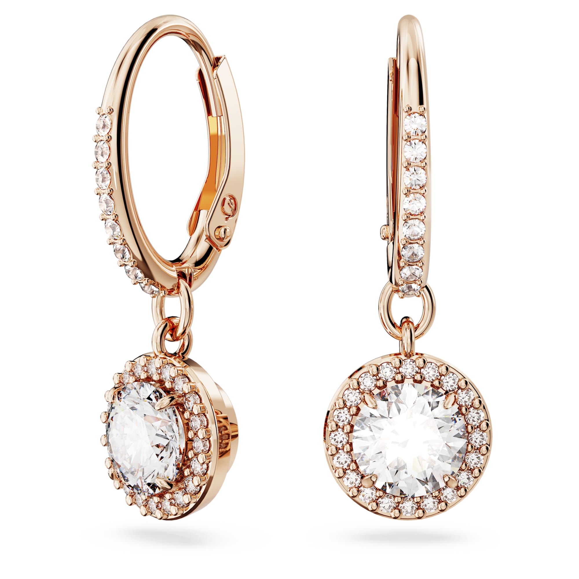 עגילי Constella בציפוי רוז גולד מבריק SWAROVSKI
