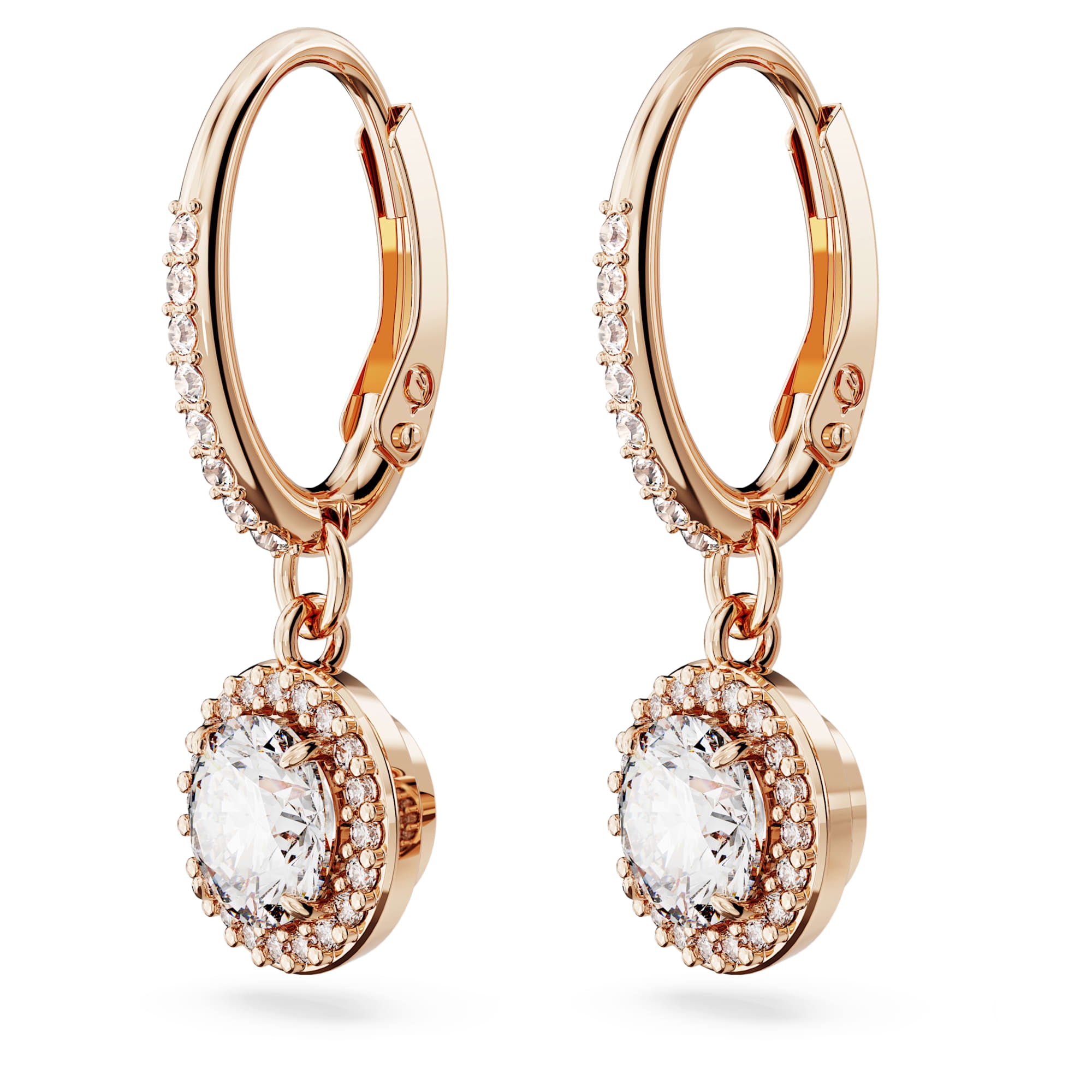 עגילי Constella בציפוי רוז גולד מבריק SWAROVSKI
