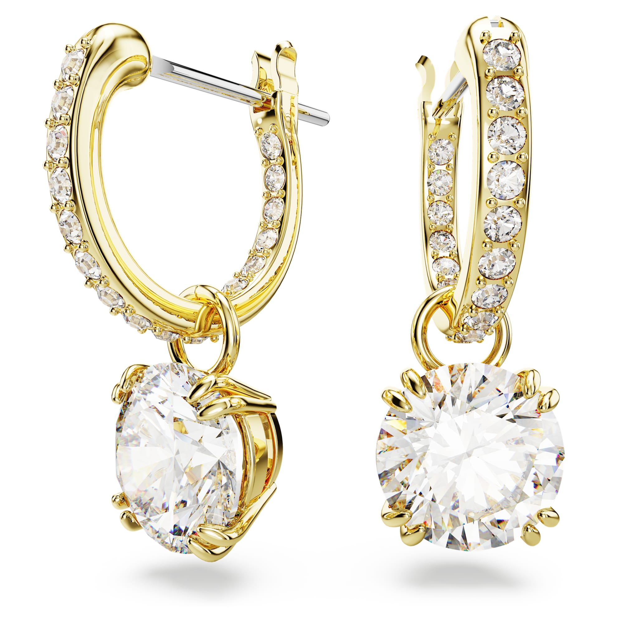 עגילי Constella בציפוי זהב מבריק SWAROVSKI