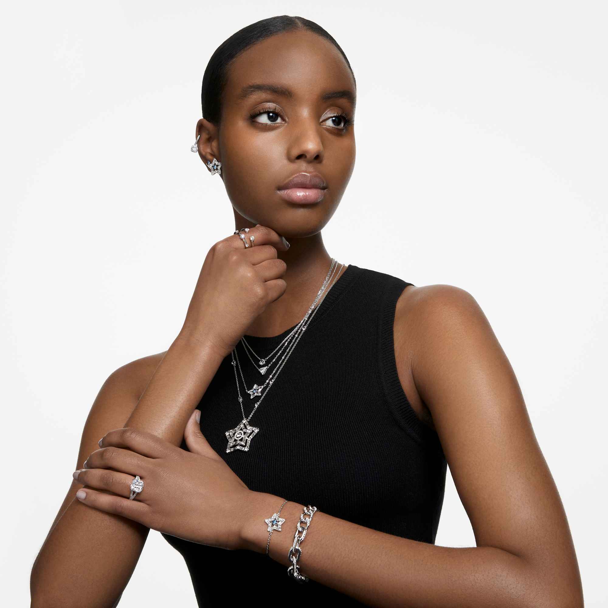 שרשרת Stella  לבן SWAROVSKI