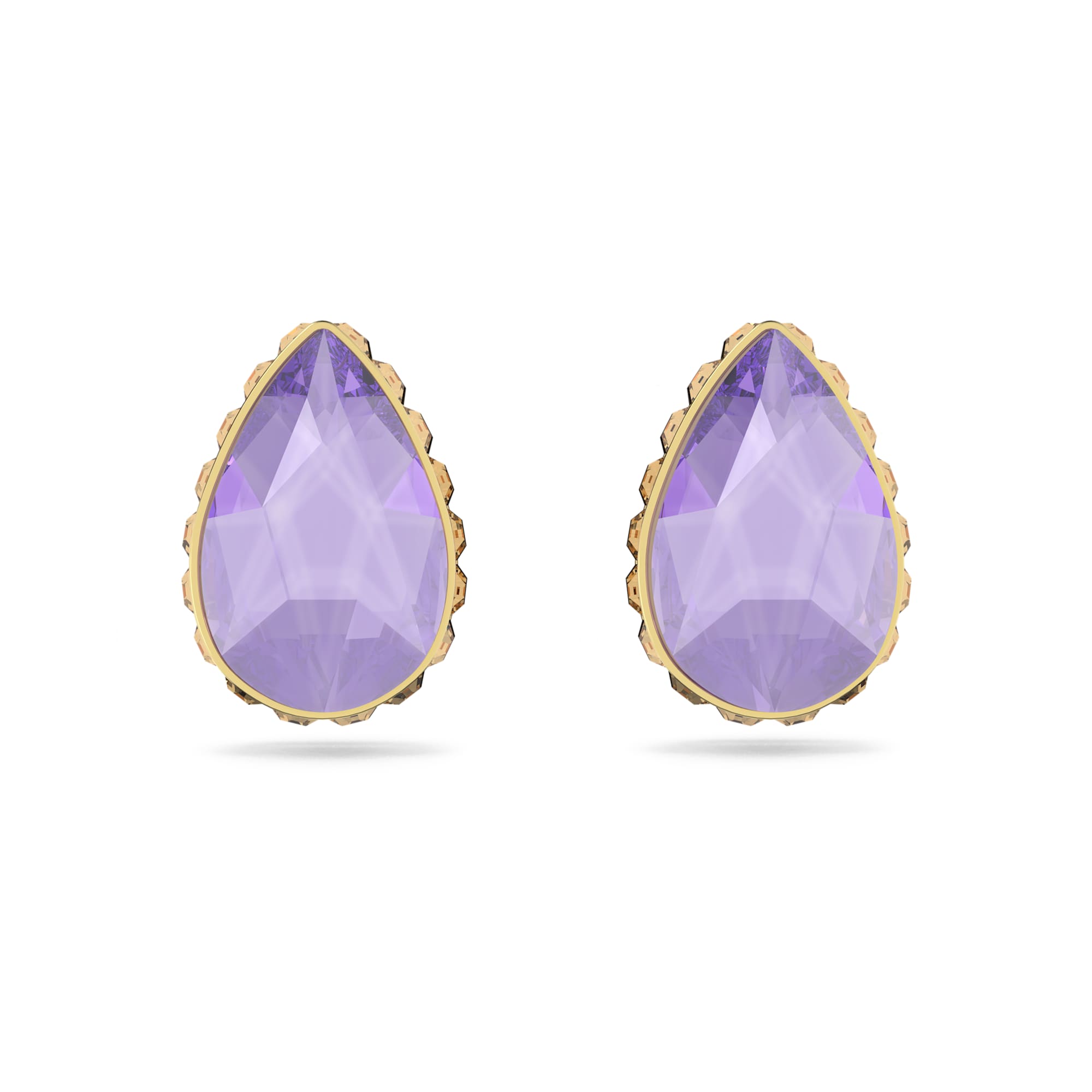 עגיל Chroma stud earrings  סגול SWAROVSKI