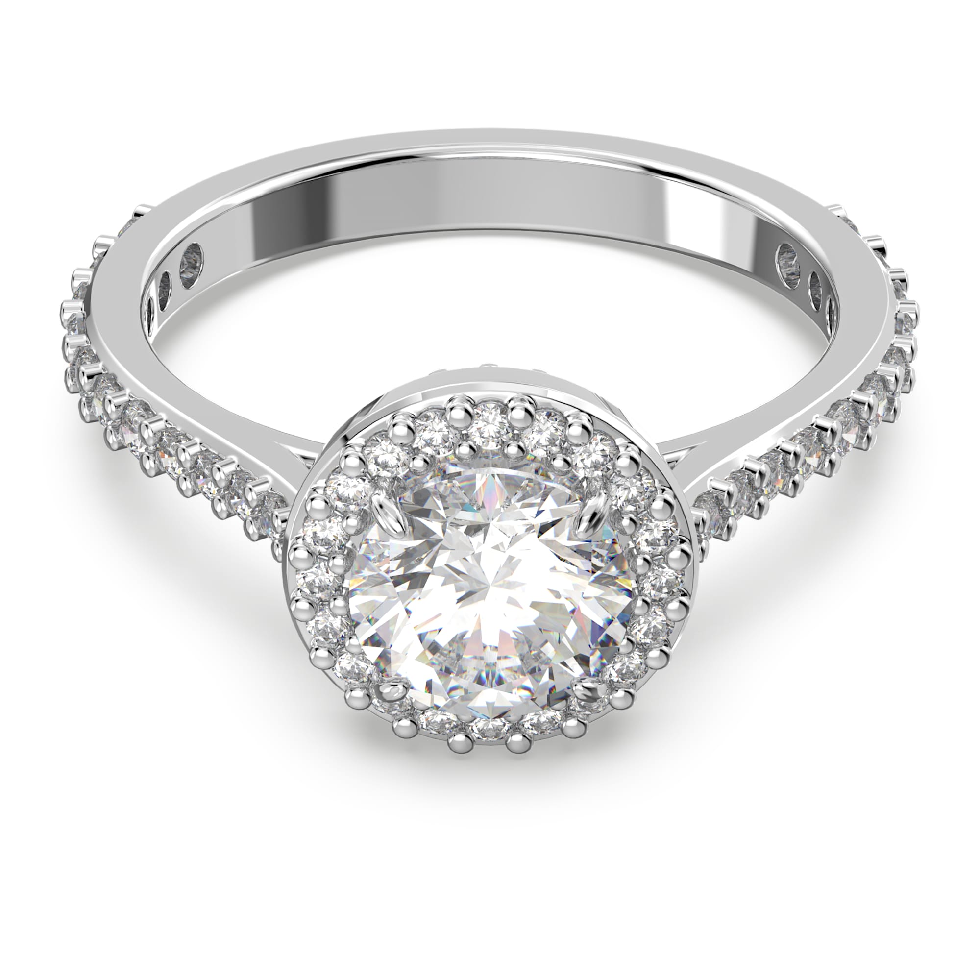 טבעת Constella בציפוי רודיום מבריק SWAROVSKI